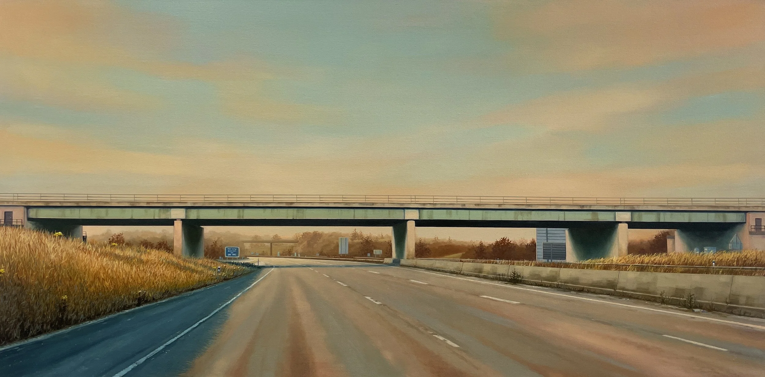 We Left Nothing Behind. Oil on canvas 100x50cm