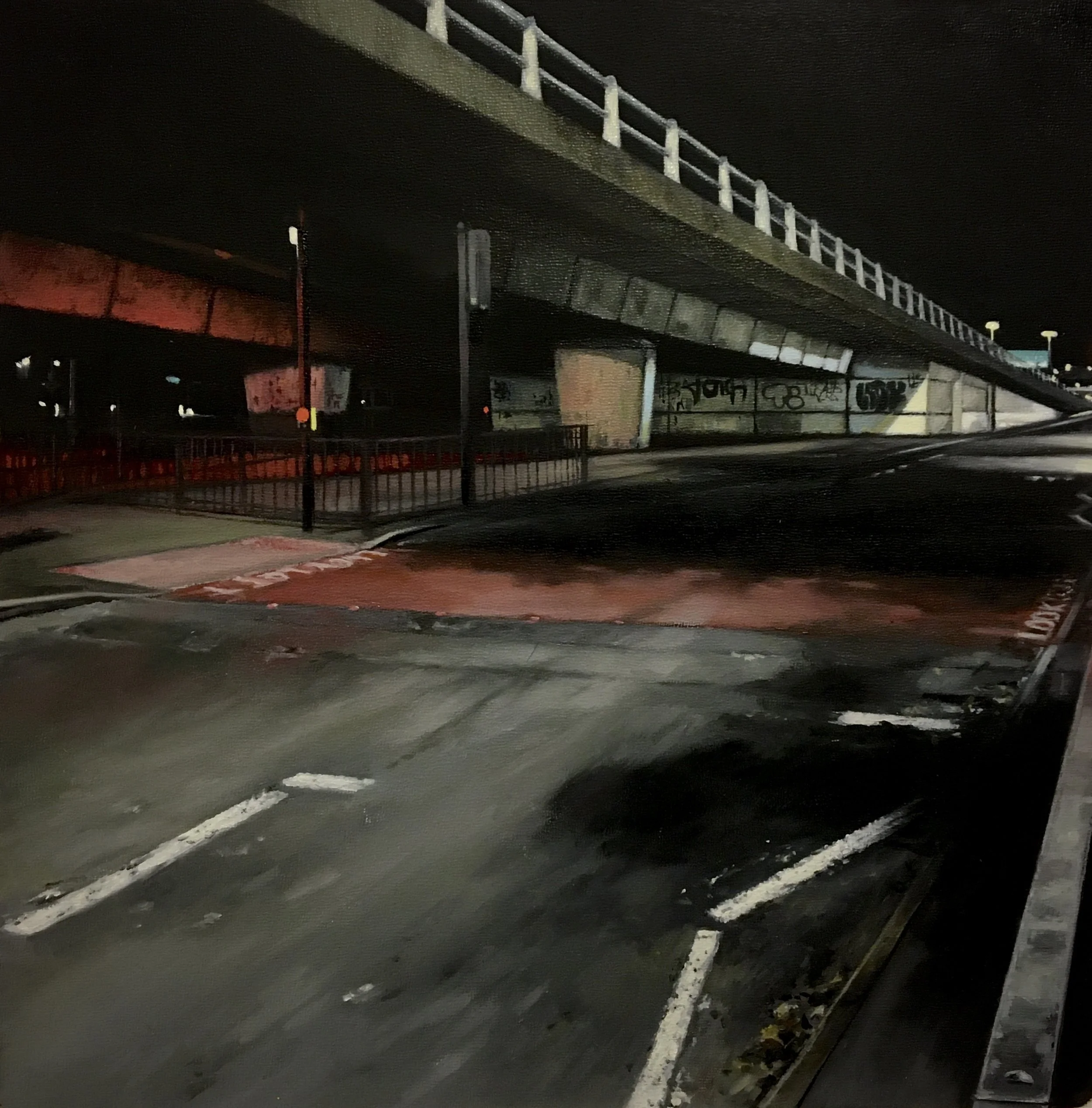 Up And Under - Oil on cradled panel 30x30cm