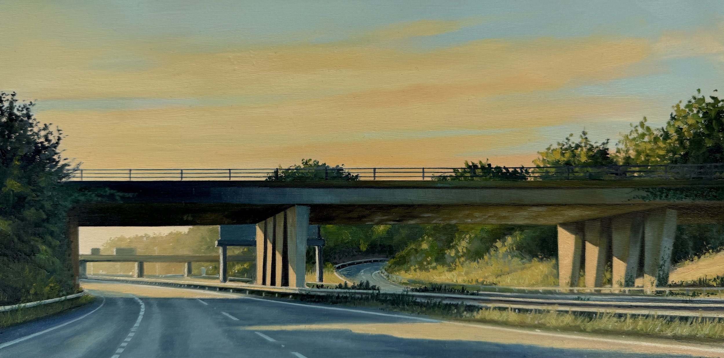 A New Day. Oil on cradled panel
15x30cm 2025 £1,500