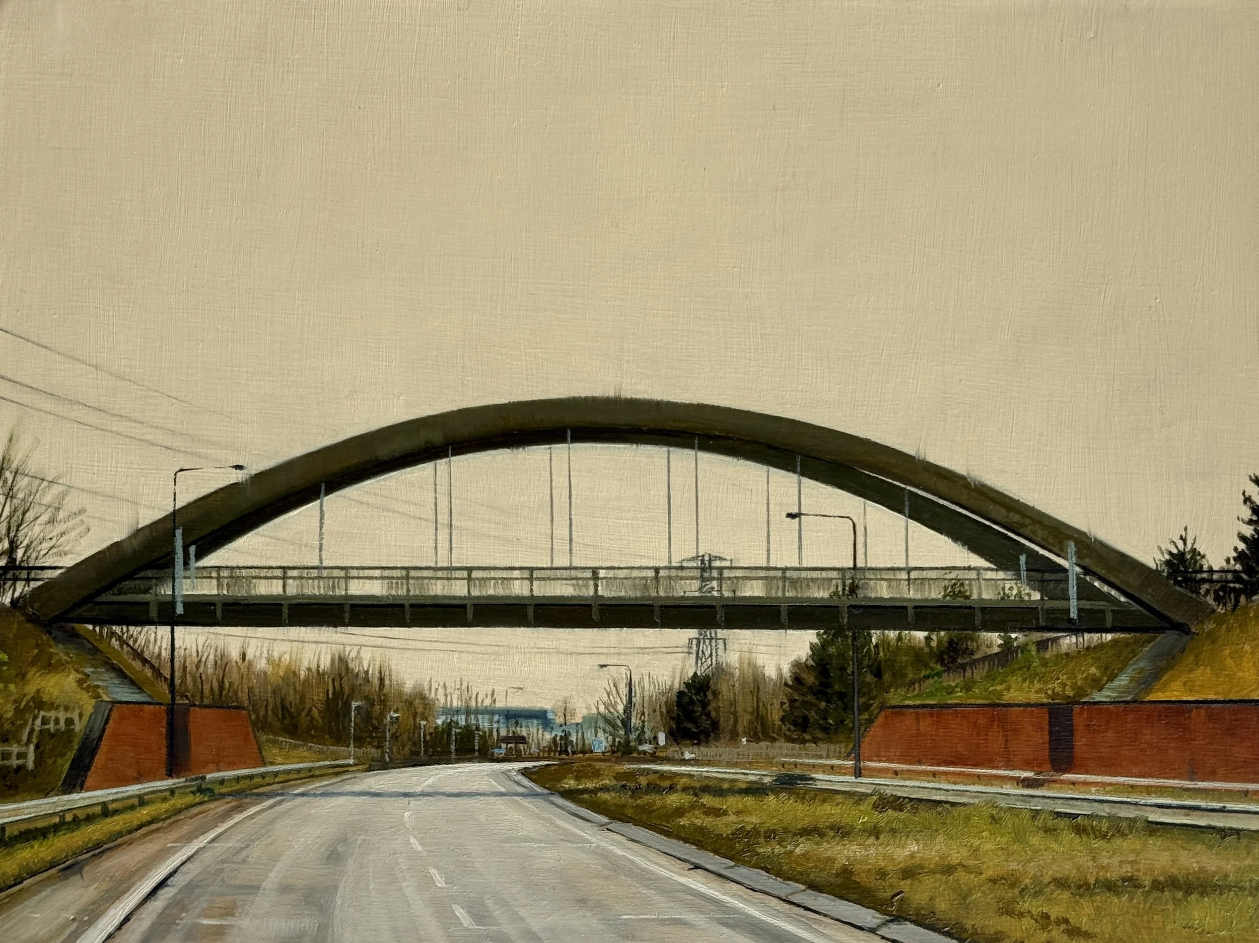 Bridge Over The Silk Road, Oil on cradled panel
15x20cm 2025 £1,000