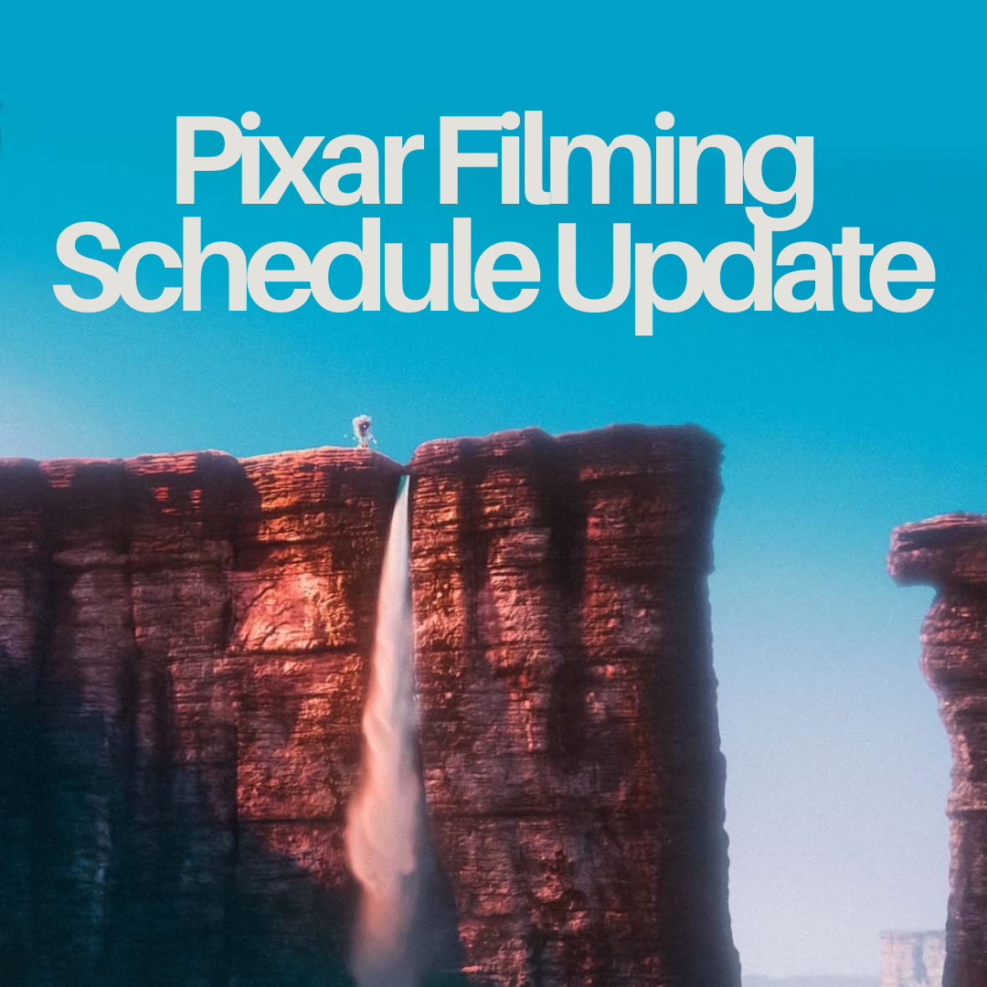 Pixar Filming Schedule Update