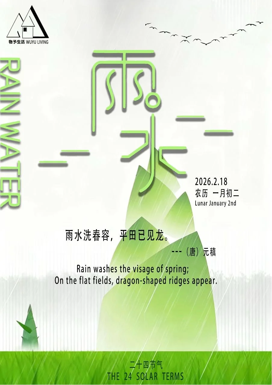 雨水 · 渐生                            Rain Water · A Quiet Awakening