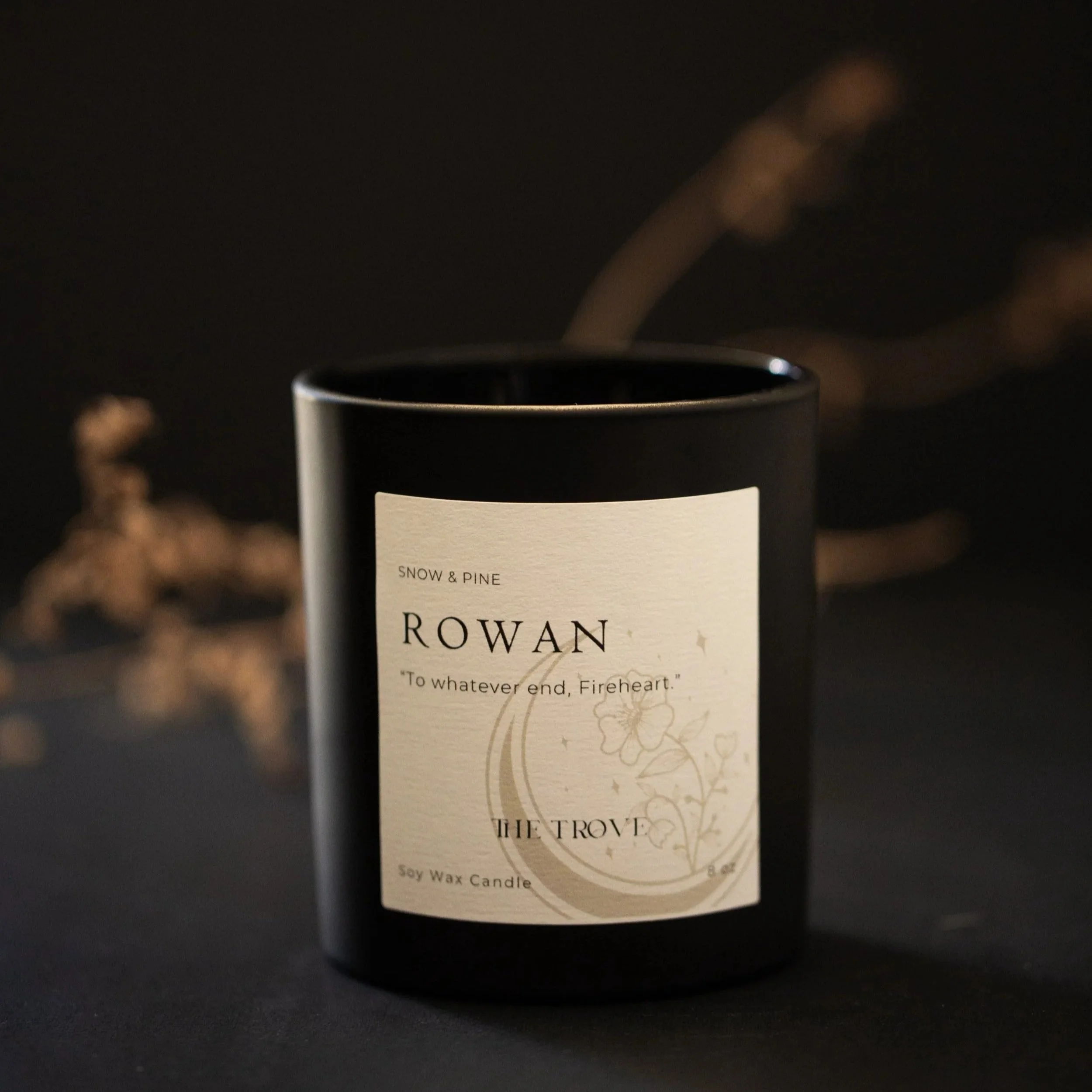 Rowan Whitethorn | 8oz Hand-Poured Soy Wax Candle