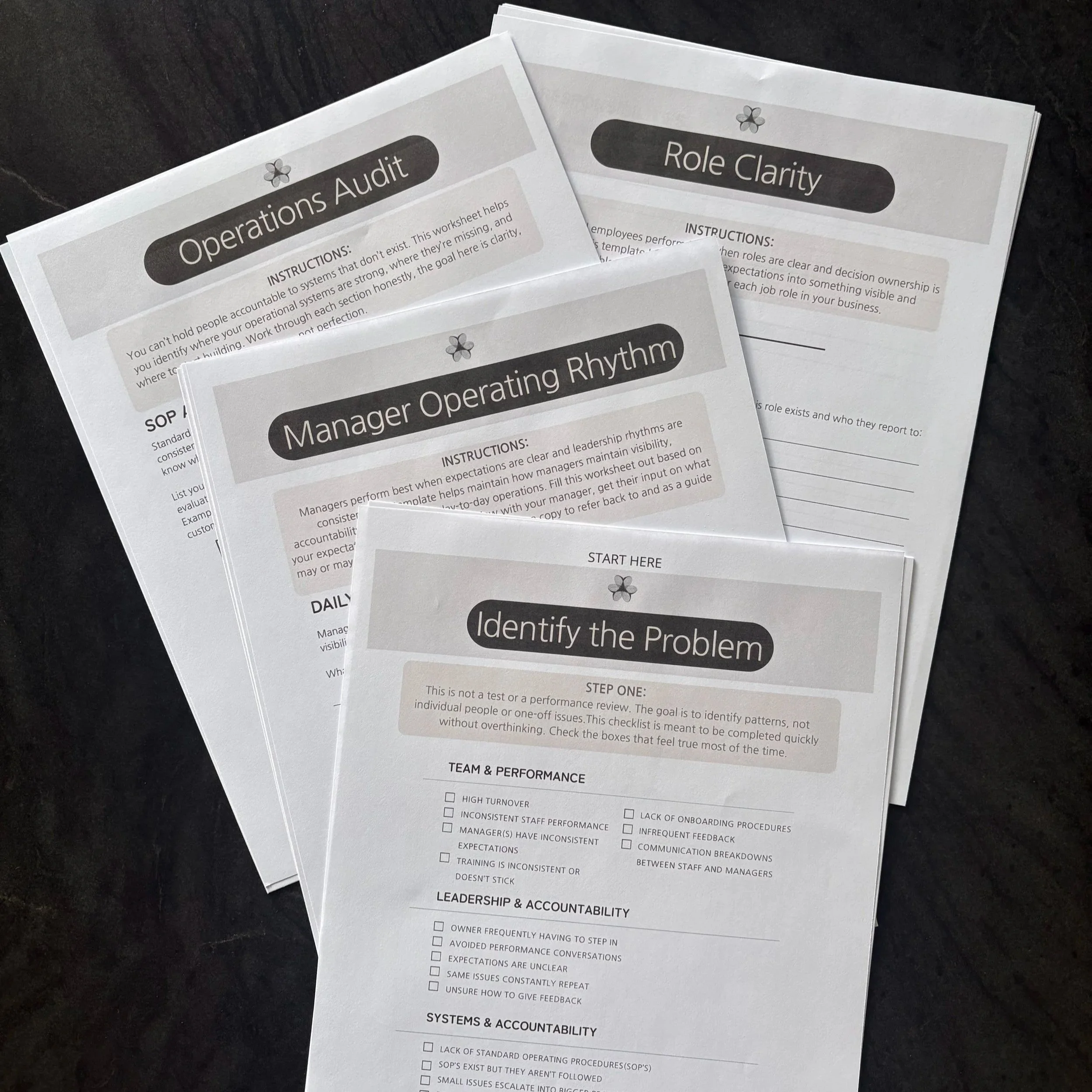 Foundation toolkit for small business owners in the hospitality industry.