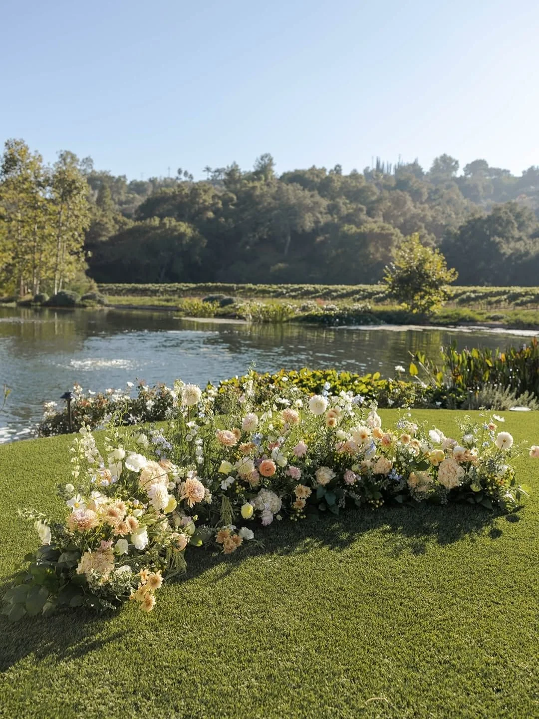 Ceremony ground florals