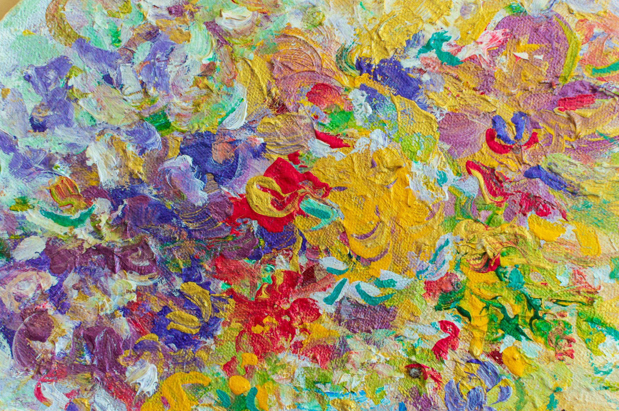 Sin título (Dahlias Doradas en florero de cristal)