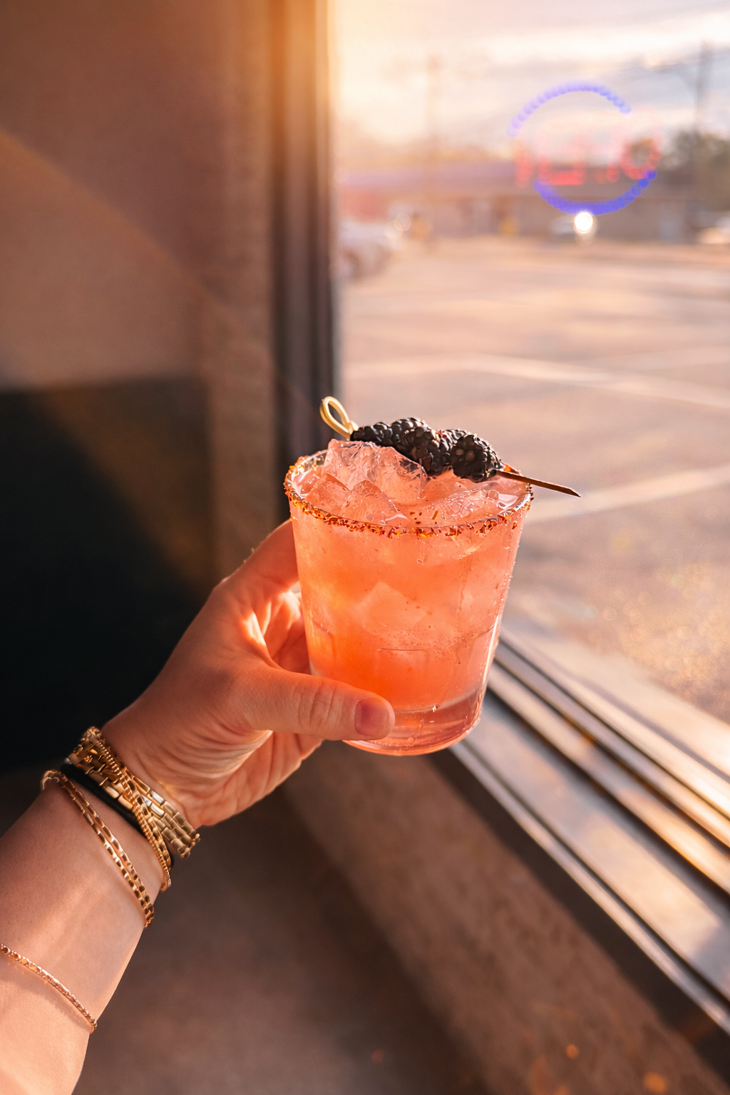 Spicy Blackberry Margherita