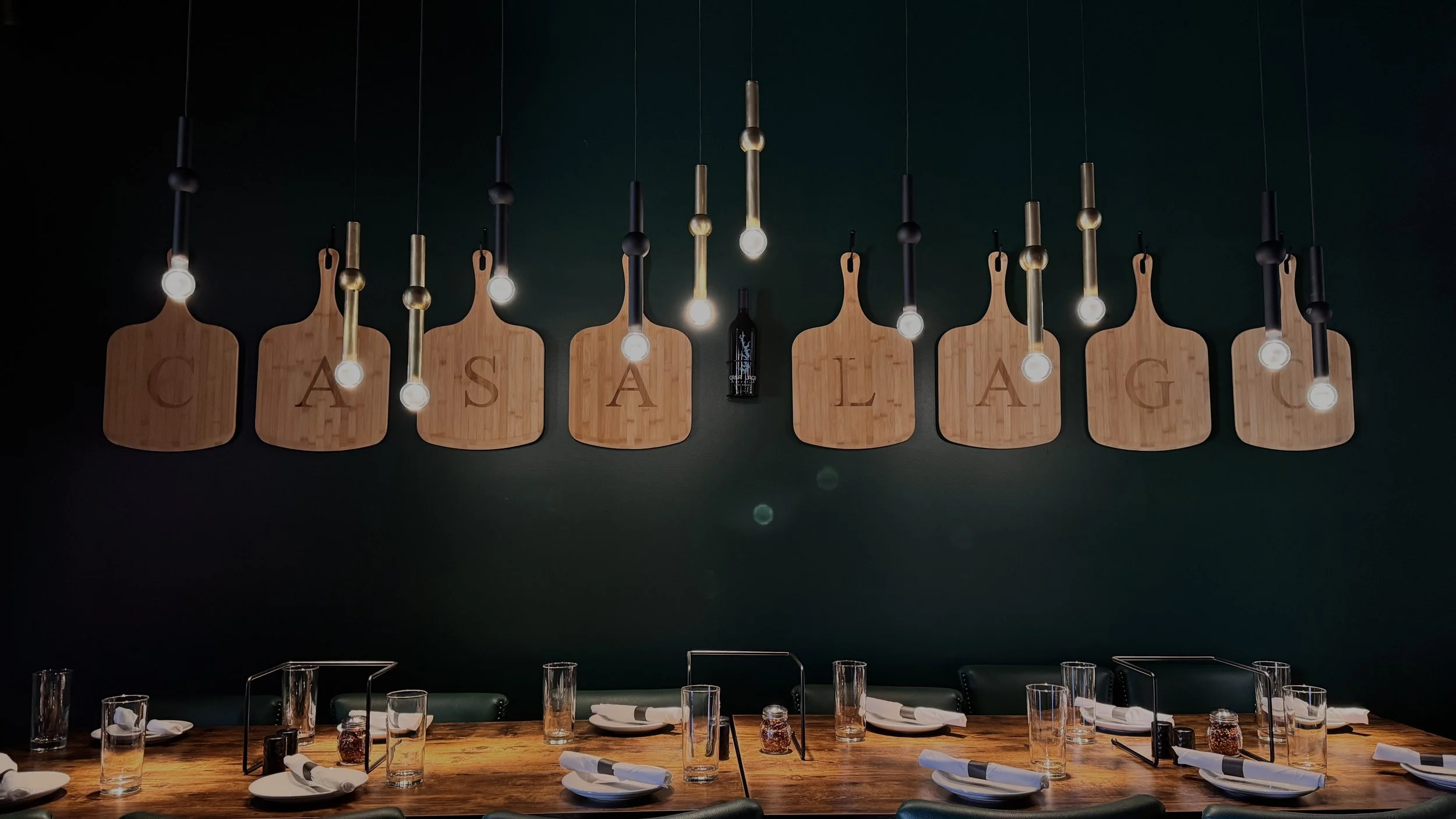 Casa Lago Community Fancy Dining Table Lights