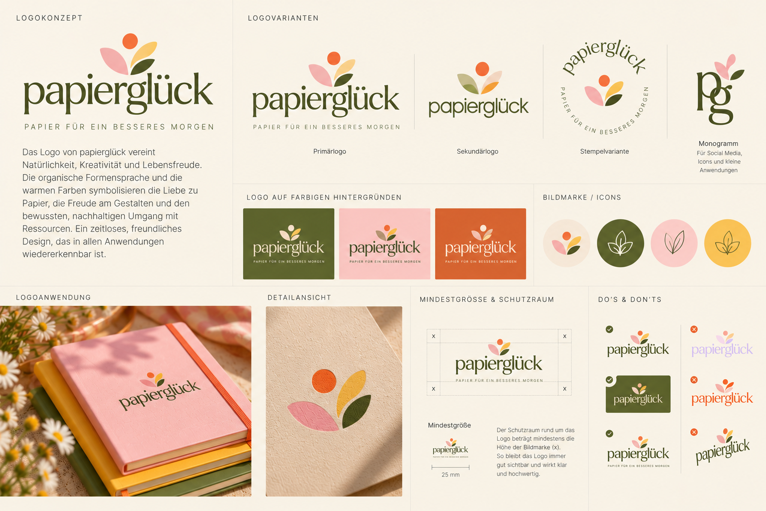Papierglück Markenpräsentation in warmen Naturtönen.png