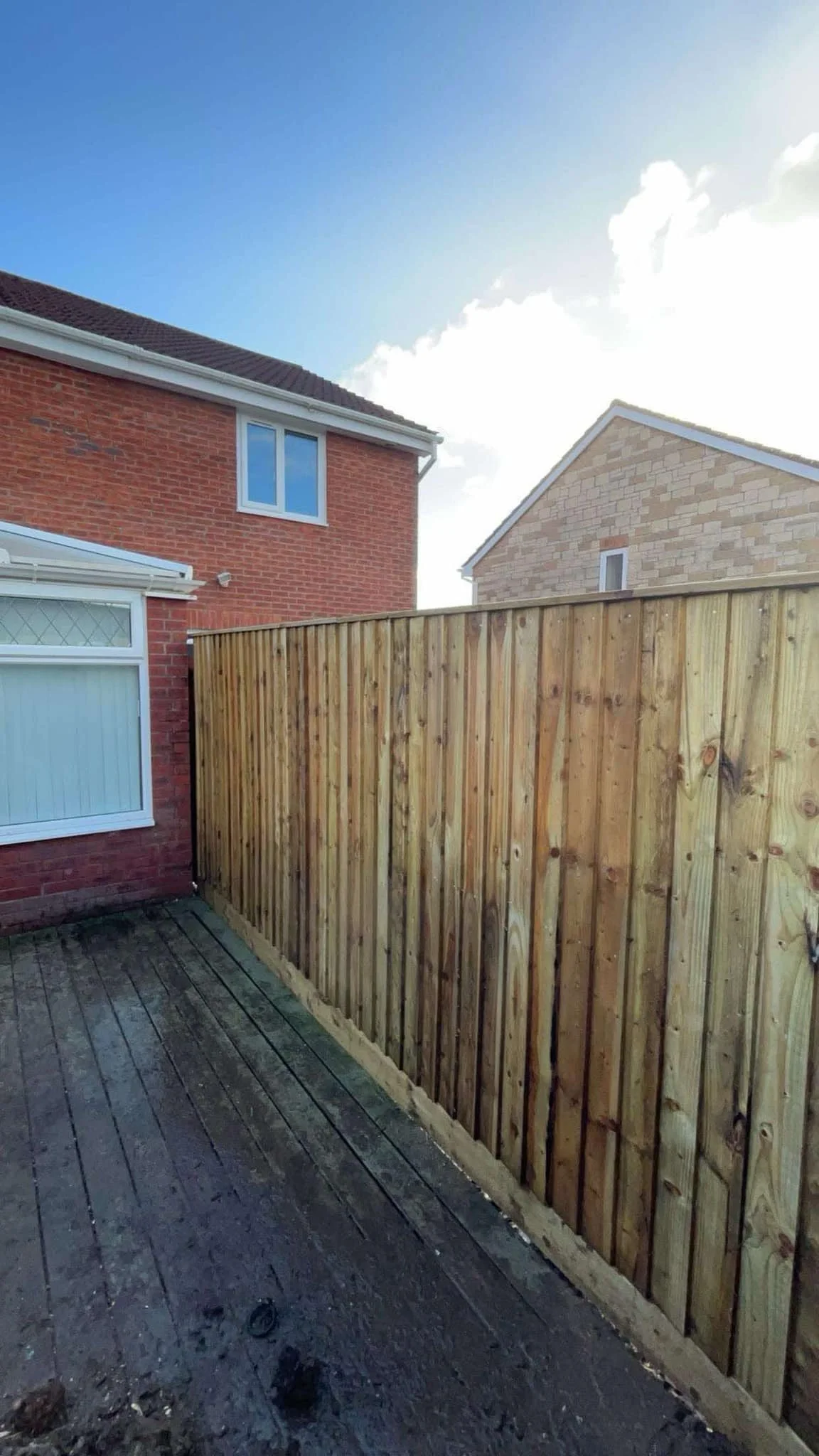New garden fencing installed by Conifers From Hell in Swansea
