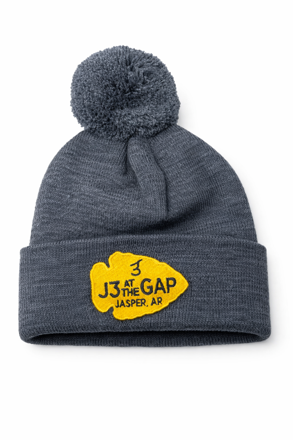 Beanie Pom Grey with Arrow J3 Logo (1).png