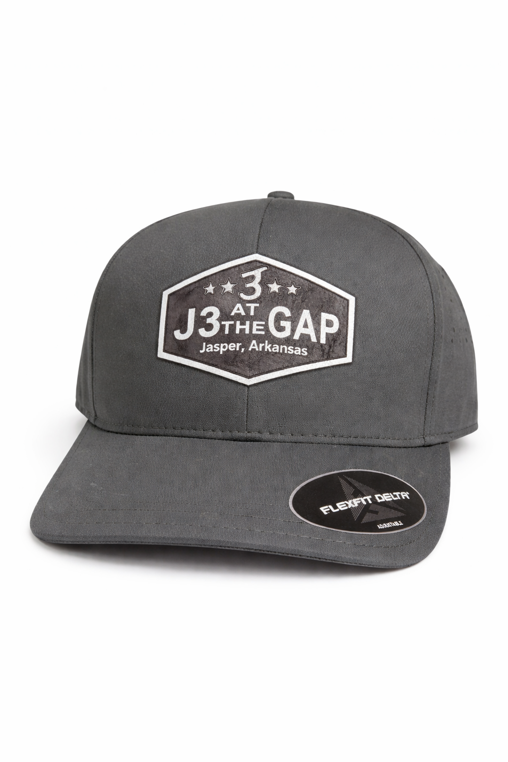 Flexfit Delta Hat in Grey with J3 Patch Logo