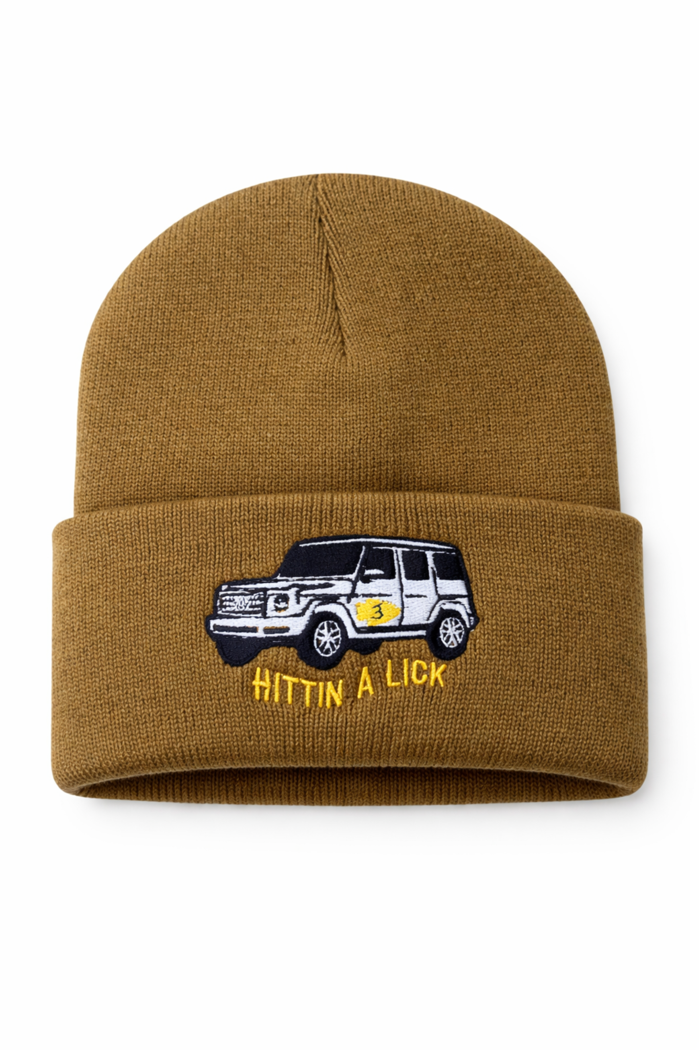 J3 at the Gap “Hittin A Lick” Mustard Beanie