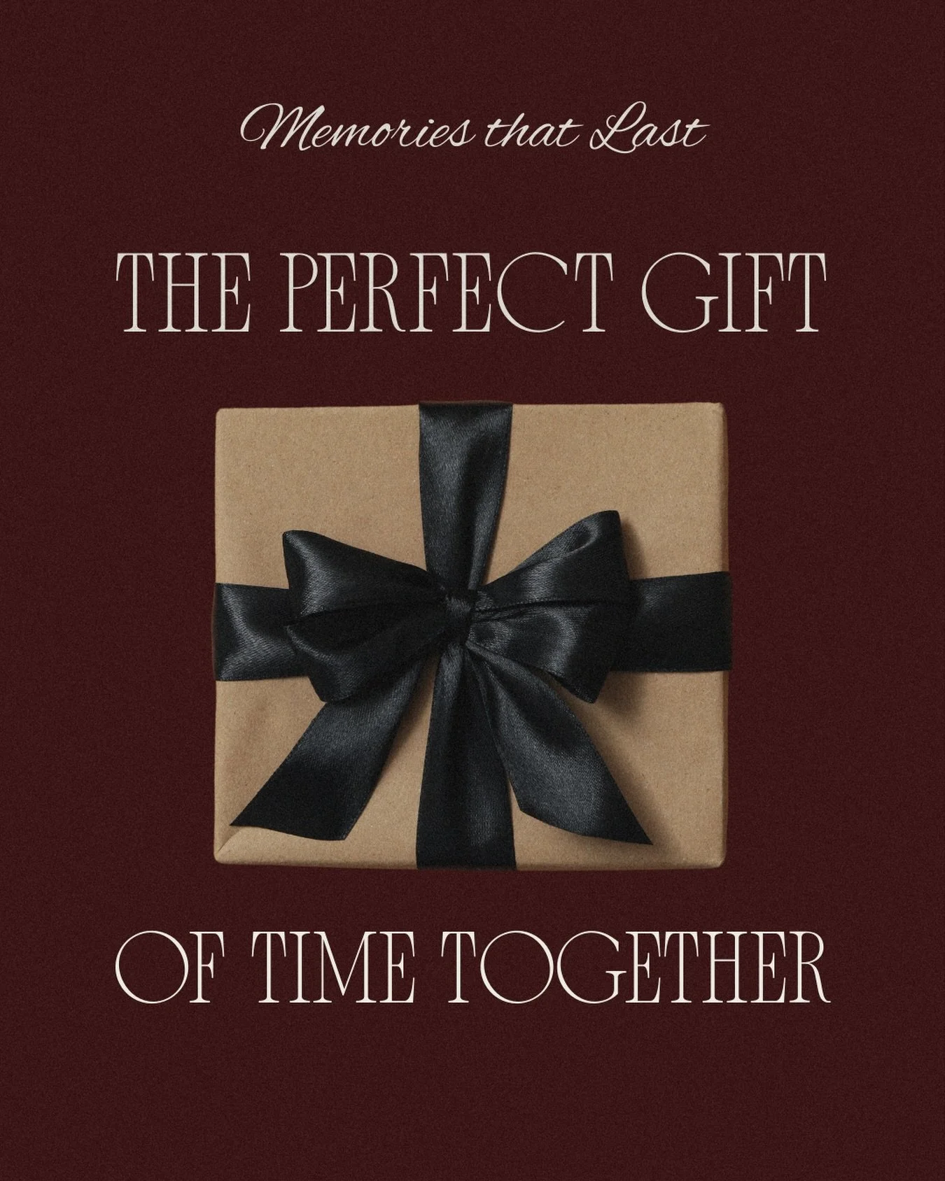 THE PERFECT GIFT THIS CHRISTMAS

A gift that doesn&rsquo;t fade or get tucked away in a drawer -
but one that grows more meaningful every time it&rsquo;s looked back on.

Family sessions, newborn pauses, slow Sunday moments, the tiny in-betweens - wr
