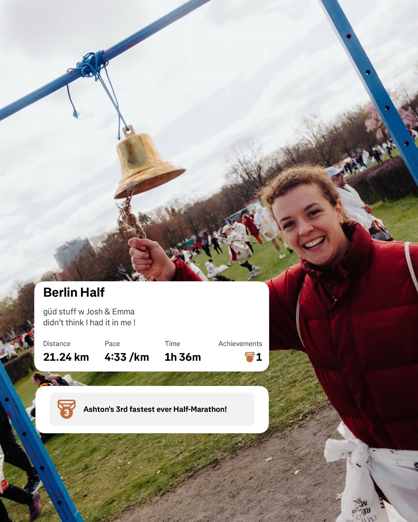 ASHTON smashed the BERLIN HALF last Sunday, and it is just the start of this athletes&rsquo; race block ⚡️🌟 

This race was part of a build up to a UTMB marathon that is happening in 7 days. To walk away with a 3rd best time on fatigued legs is impr