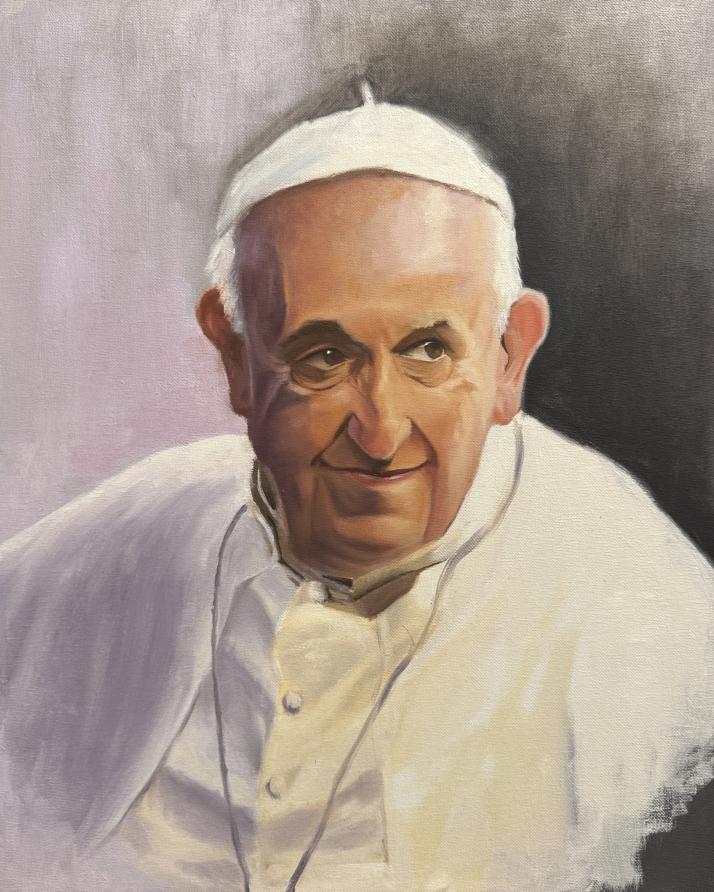 "Pope Francis"
16" X 20"
Oil on canvas board
2025