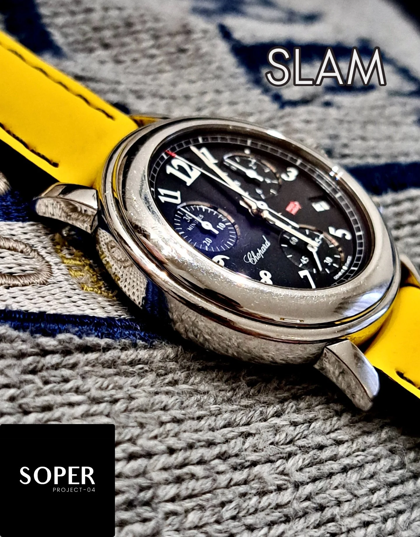 🌸 SPRING RELEASE 3 / 4 🌼

SLAM by SOPER Project-04 | SPECIAL Luxury Piece🔝

♻️ Sustainable Evolution of Chopard, Mille Miglia Chronograph (8900)

‼️AVAILABLE on the SOPER website starting today

Millimetric ✨ Resolute ✨ Winning 

🖋️ Adrenaline at
