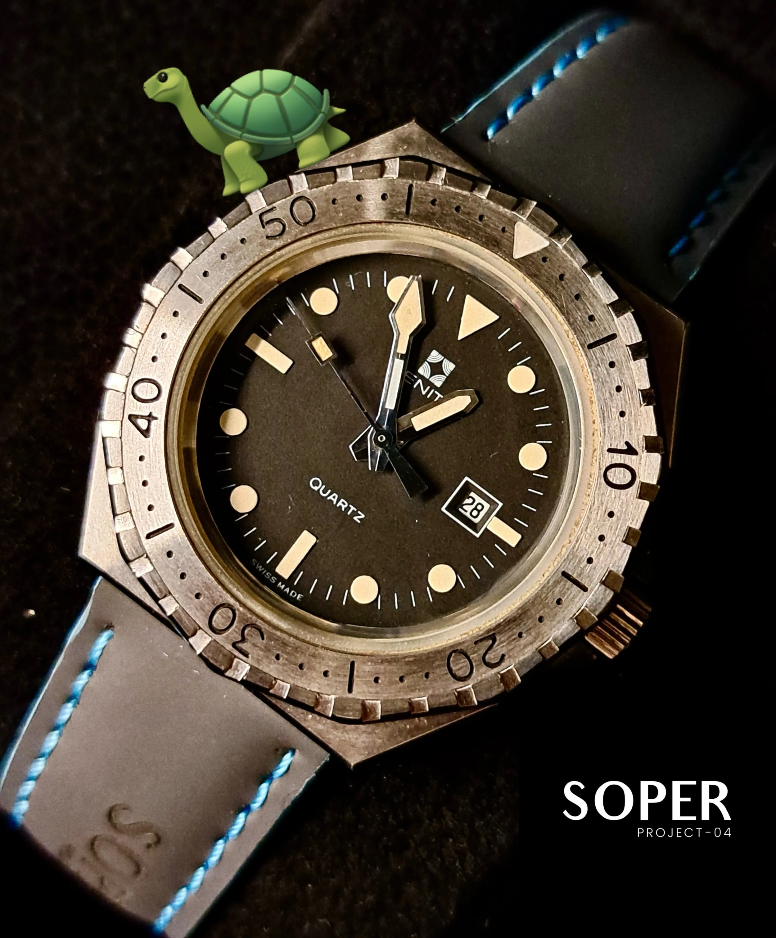 ⏳ 🐢

TORTUGUITO | Contemporary Reinterpretation of Zenith, Sub Sea (02.1520.106)

❌ SOLD OUT

#soper #tortuguito #zenithwatches #sustainablebrand #emotionalstory