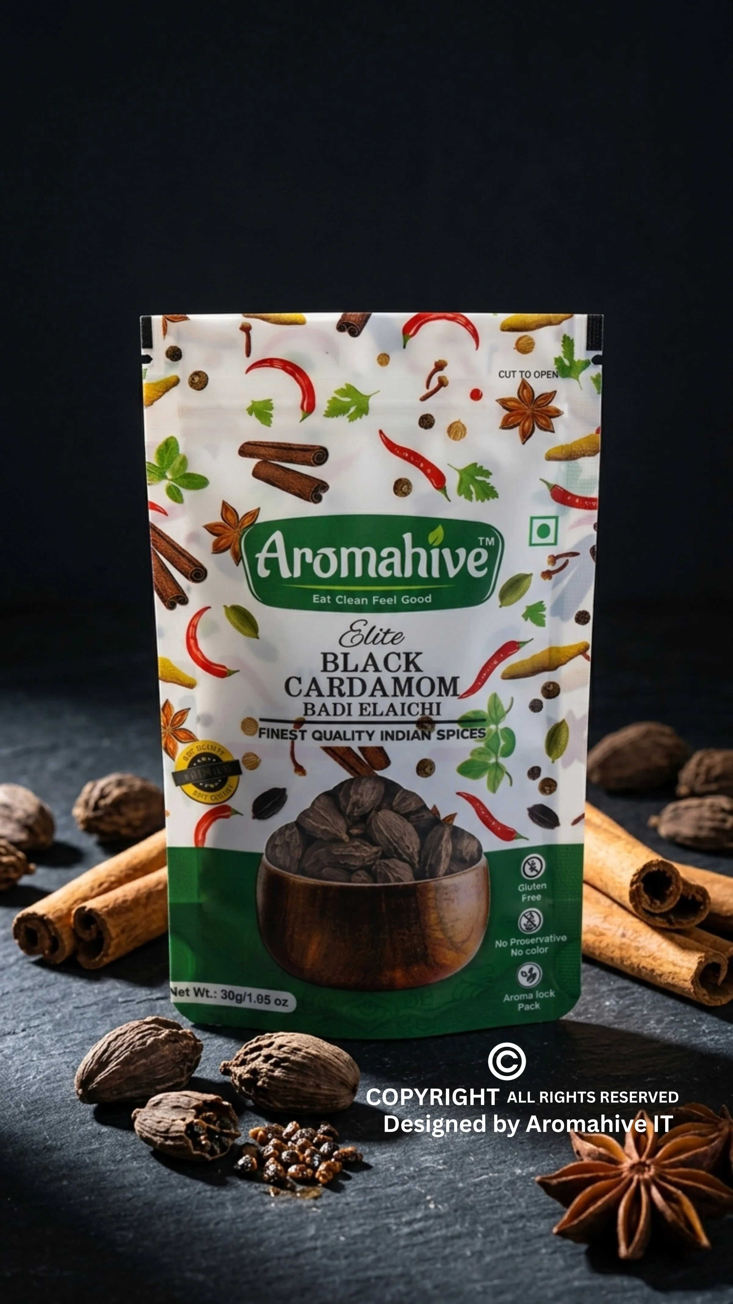 Aromahive Elite Black Cardamom