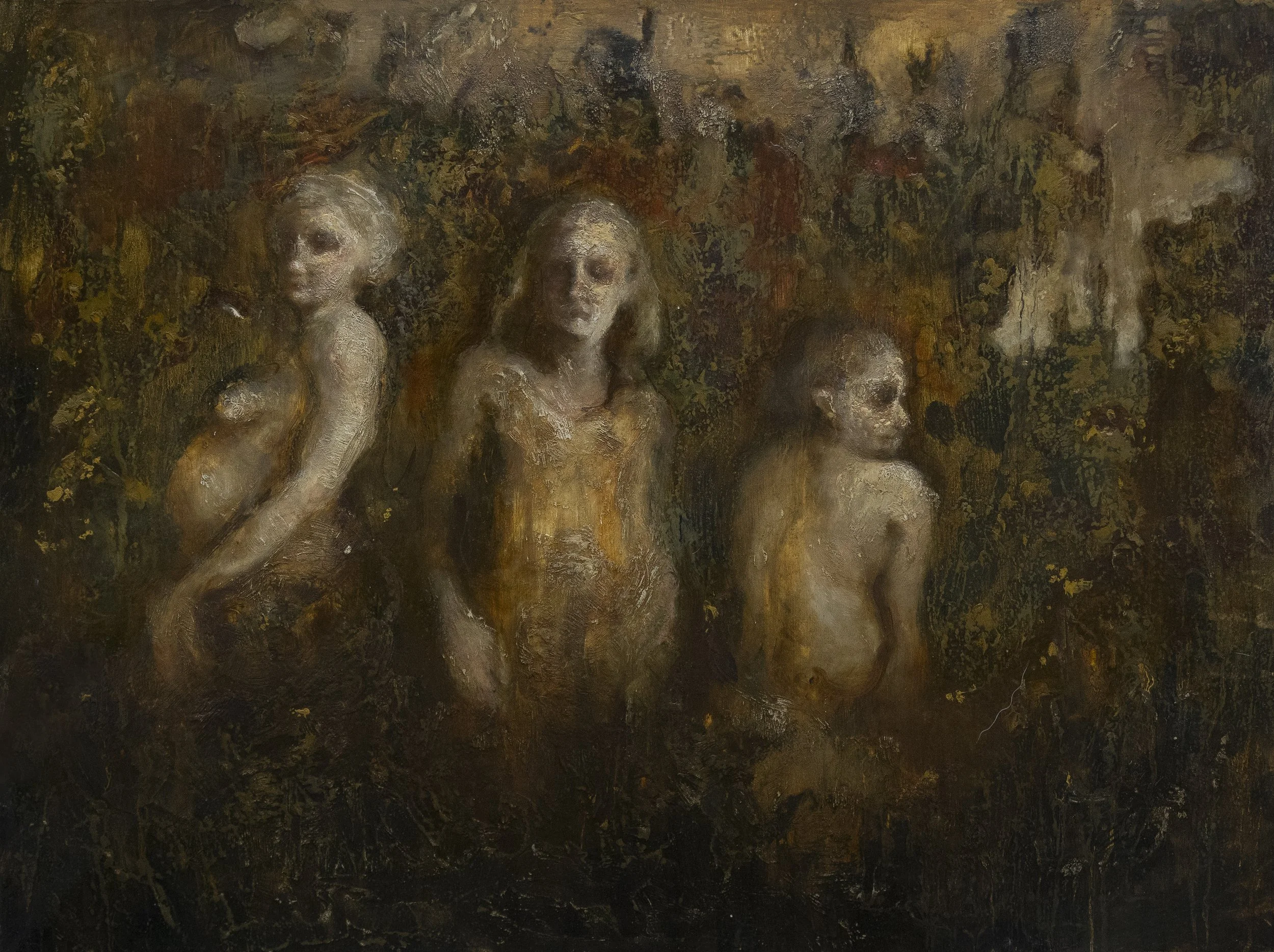 Three women living in a gorse bush. 
100*70cm.
Photographed by Saorise Sexton Photography