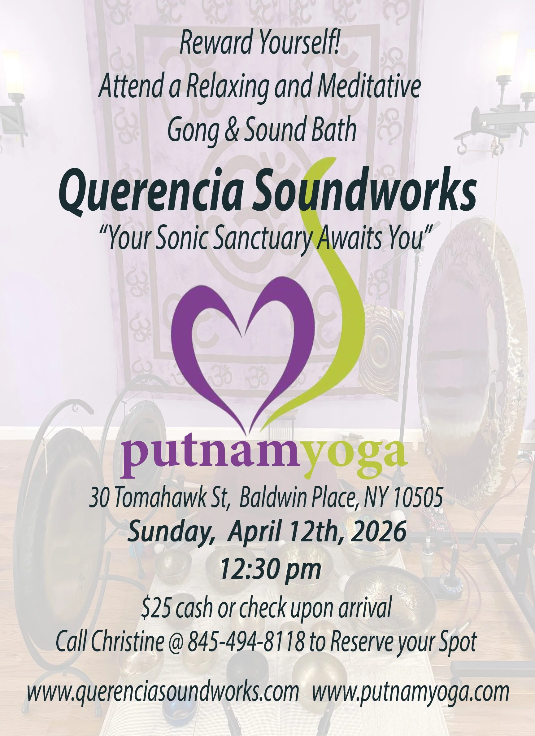 Sunday Sonic Sanctuary Sound Bath @ Putnam Yoga