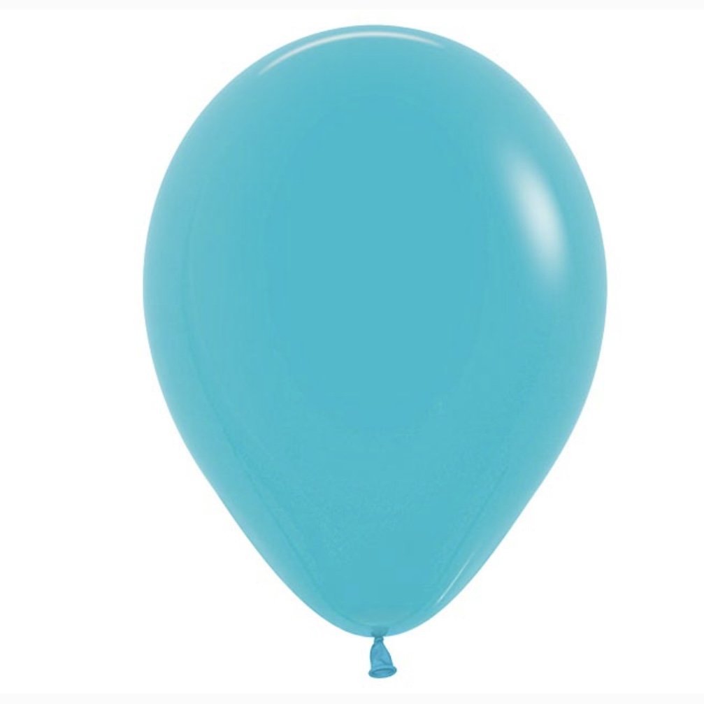 12" Turquoise Latex Balloon