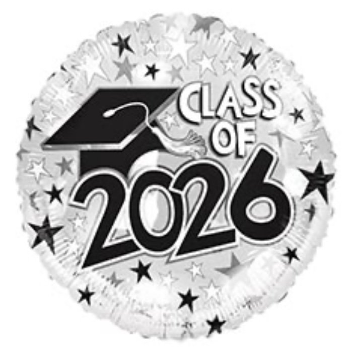 Class of 2026 Silver Balloon