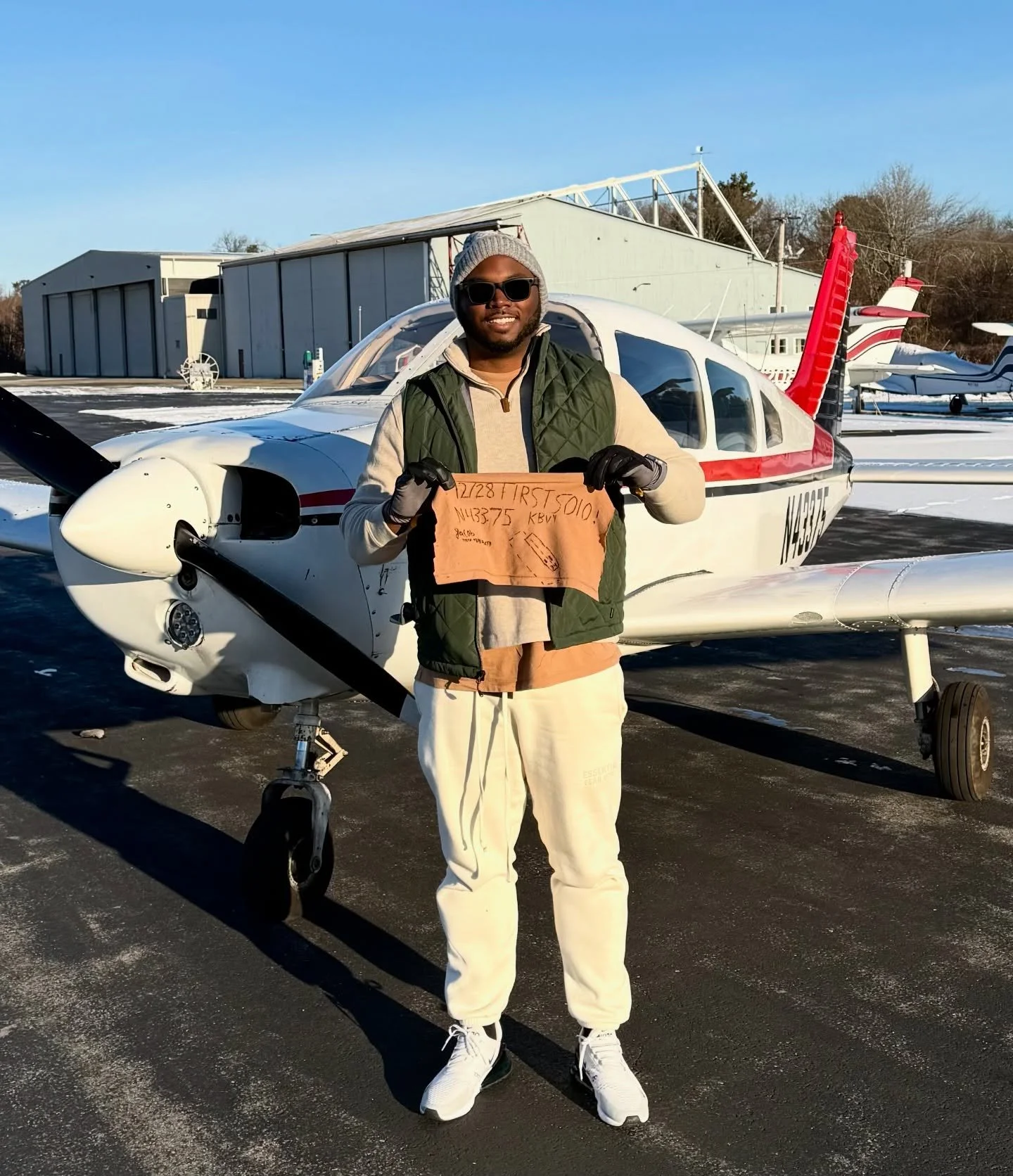 Another solo in the books!

Congrats to @the_insideman on his first solo flight! Marcus came to us for accelerated training, and just one week later he was confidently taking the aircraft up on his own. Onto the next milestone!