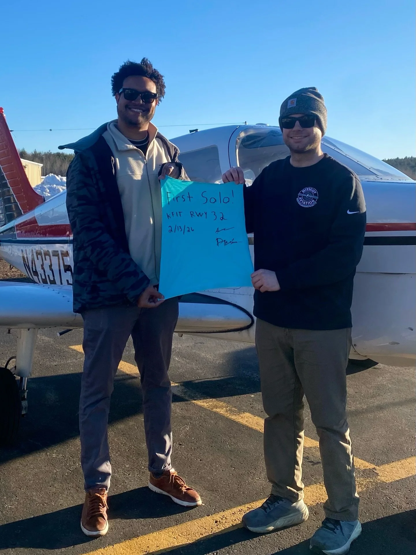 Another solo in the books!

Congrats to @dannyt2400 who is a @mitflyingclub member, for soloing in under 16 hours through our Solo In 20
Program. Huge milestone!