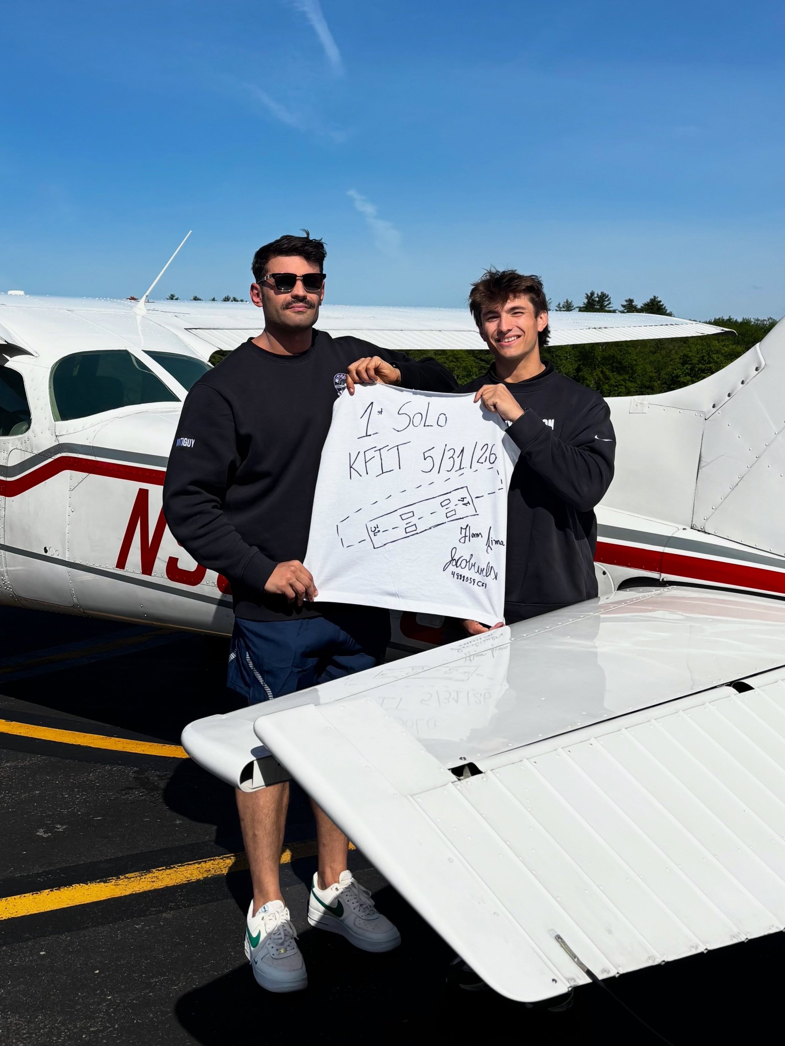 Another solo in the books!

Congrats to Hans on his first solo flight. Hans has been a pleasure to have around the school and a very motivated student. His check ride is soon :) Huge milestone!