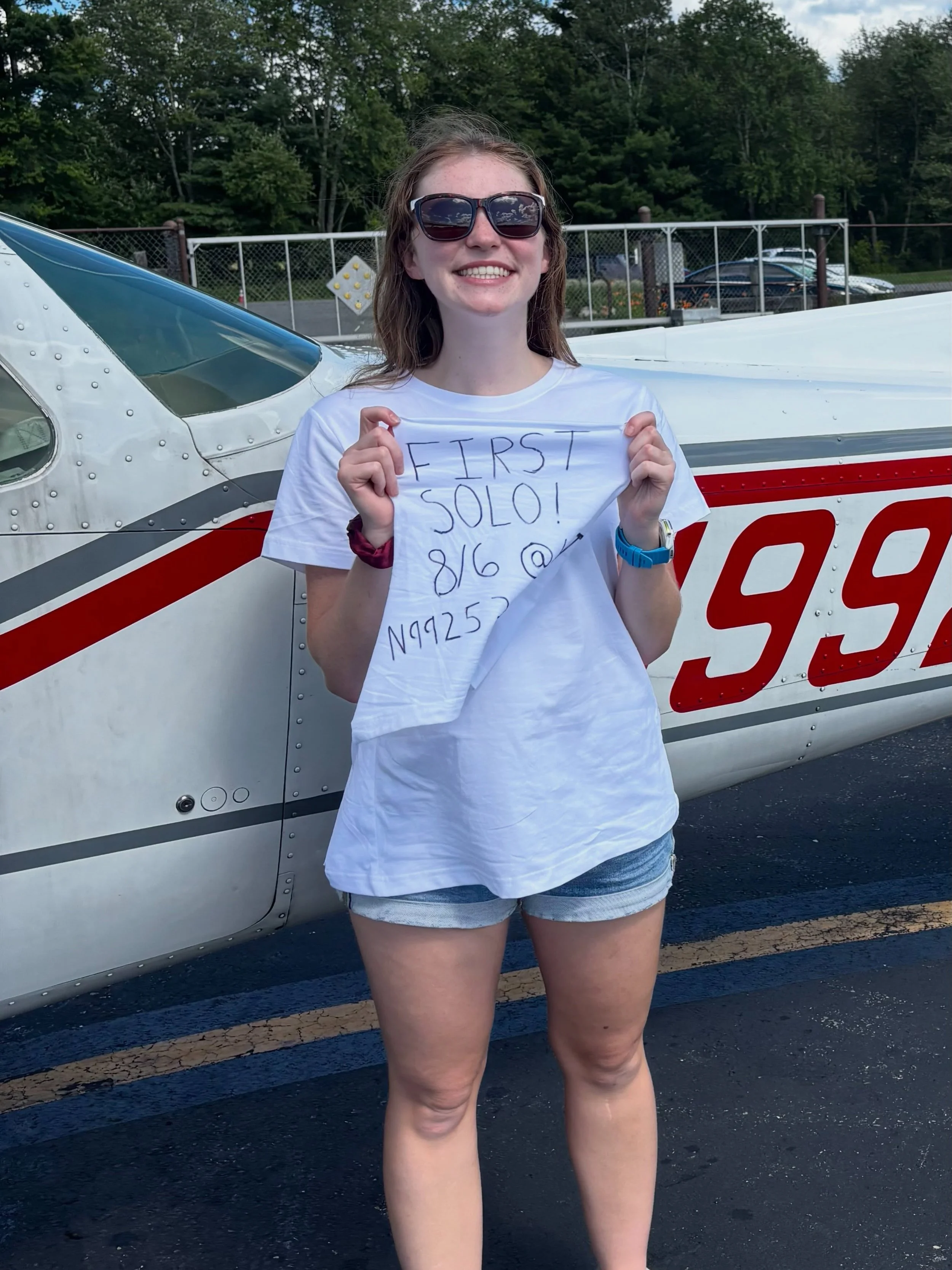 Another solo in the books! 

Congrats to @kristinj.pischel on her first solo flight!

Kristin is a @mitflyingclub member and is so fun to have around the school. She is always telling other people to come train with us and making the instructors laug