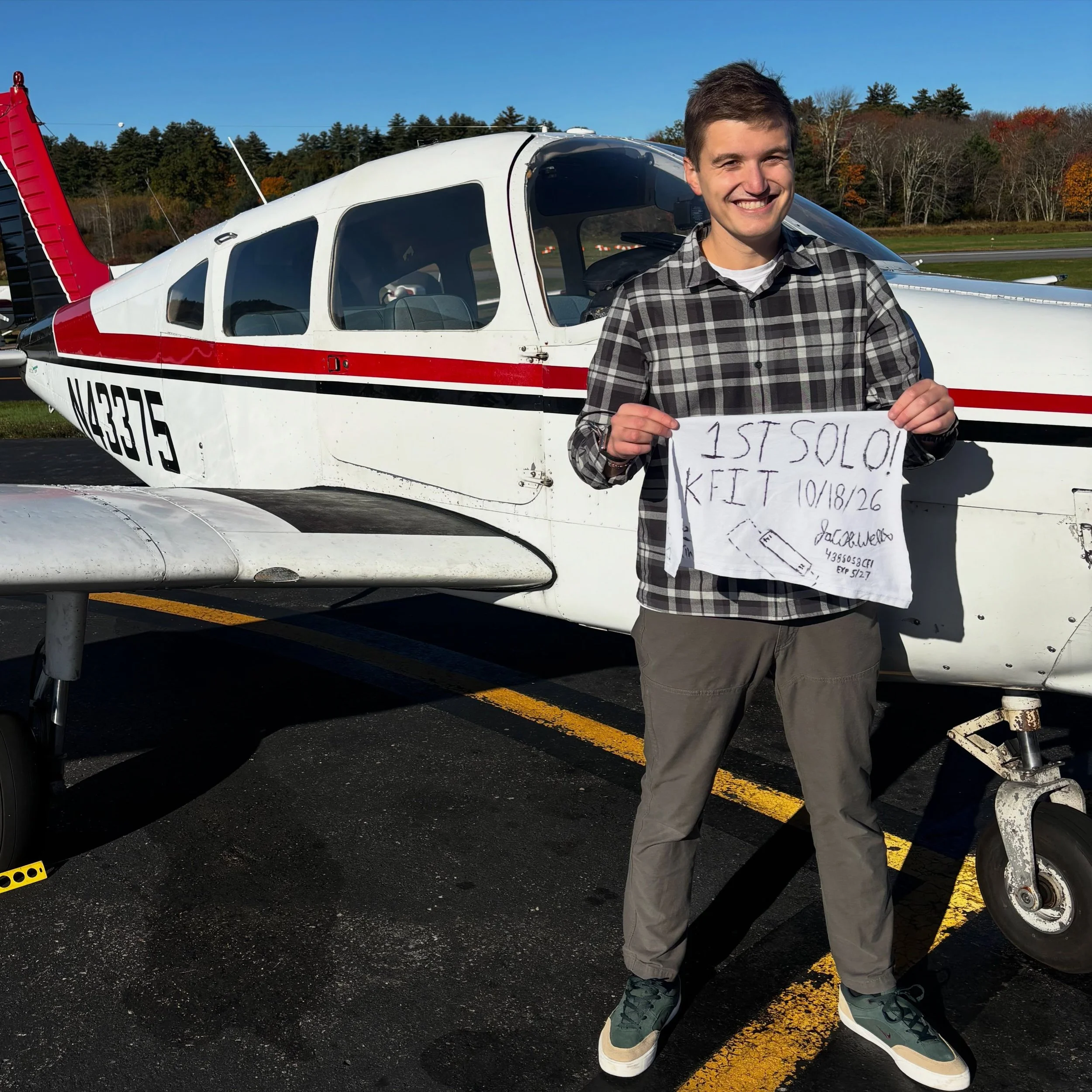 Another solo in the books!

Congratulations to Jake on completing his first solo flight!

Jake has been an amazing student, and we&rsquo;ve had so much fun working with him throughout his training! His hard work, dedication, and positive attitude hav