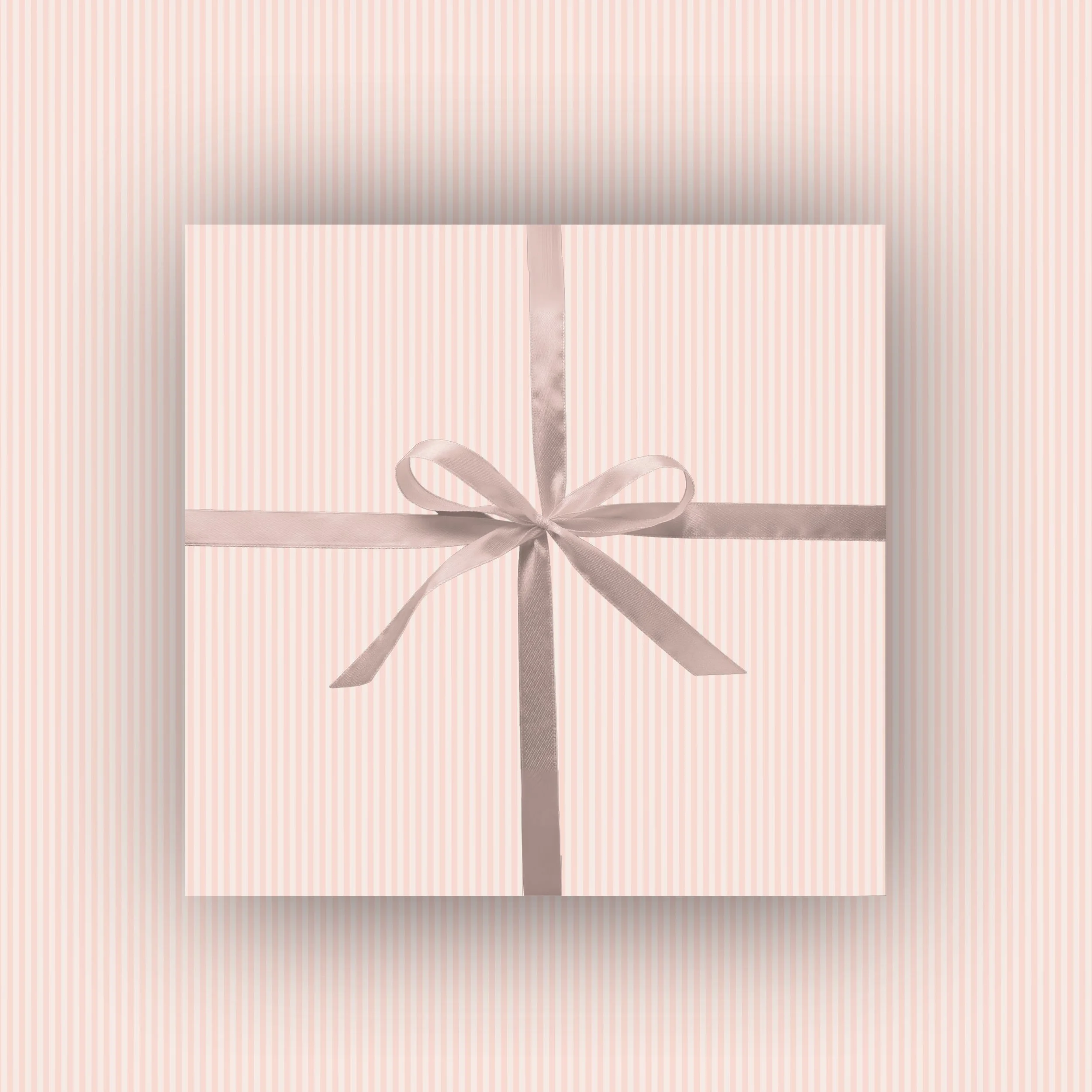 Pink Pinstripe Wrapping Paper