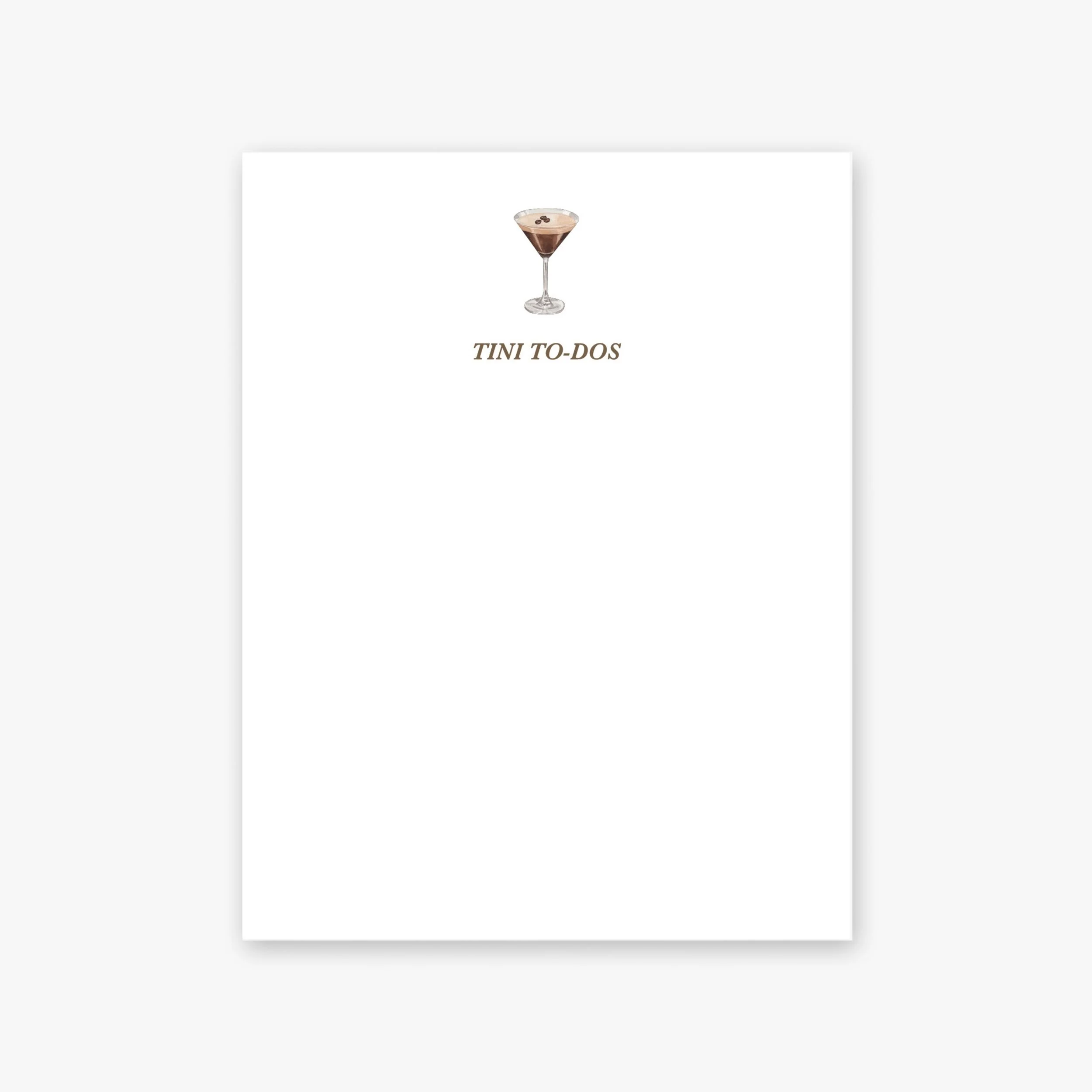 Espresso Tini To-Dos Icon Notepad