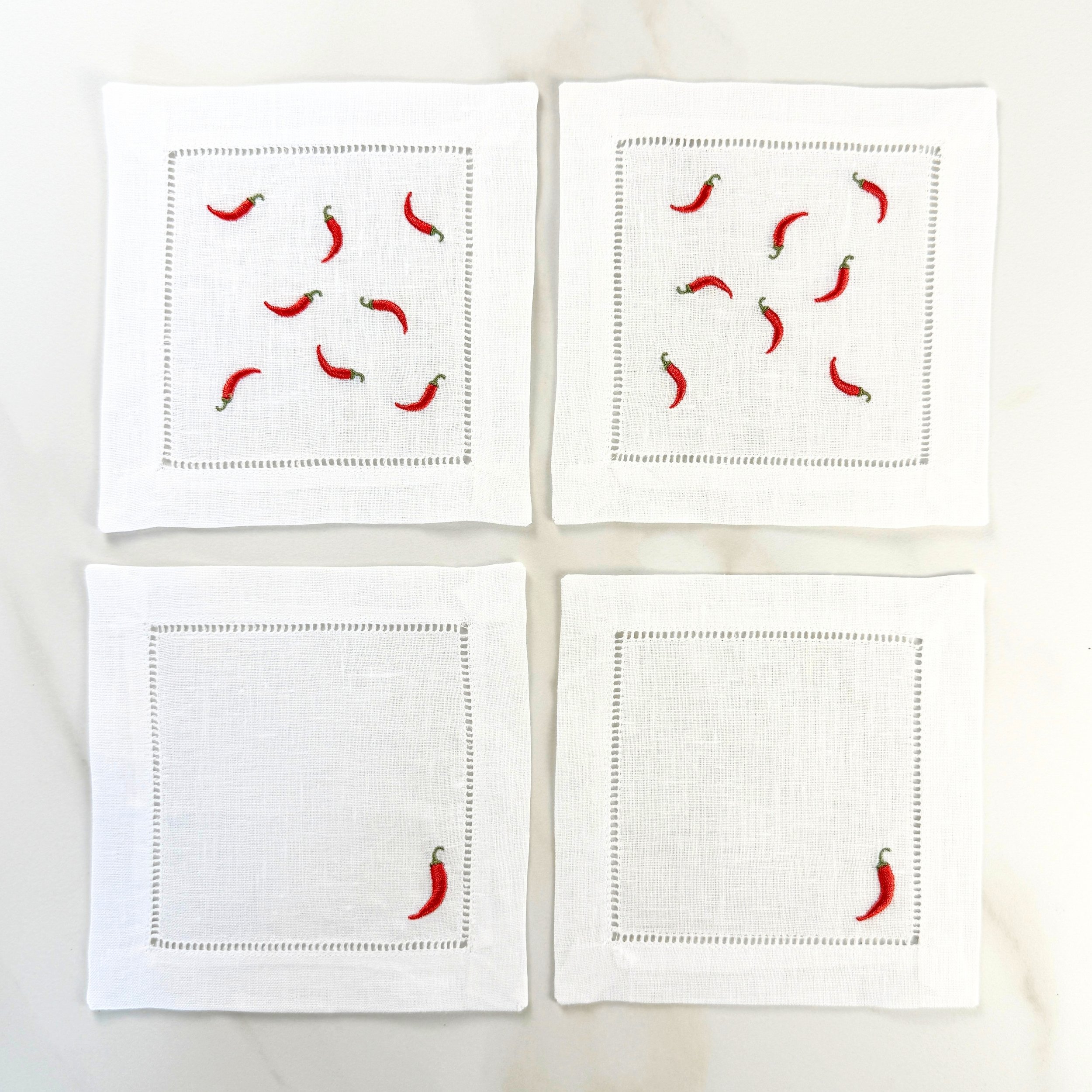 Pepper Cocktail Napkin Set