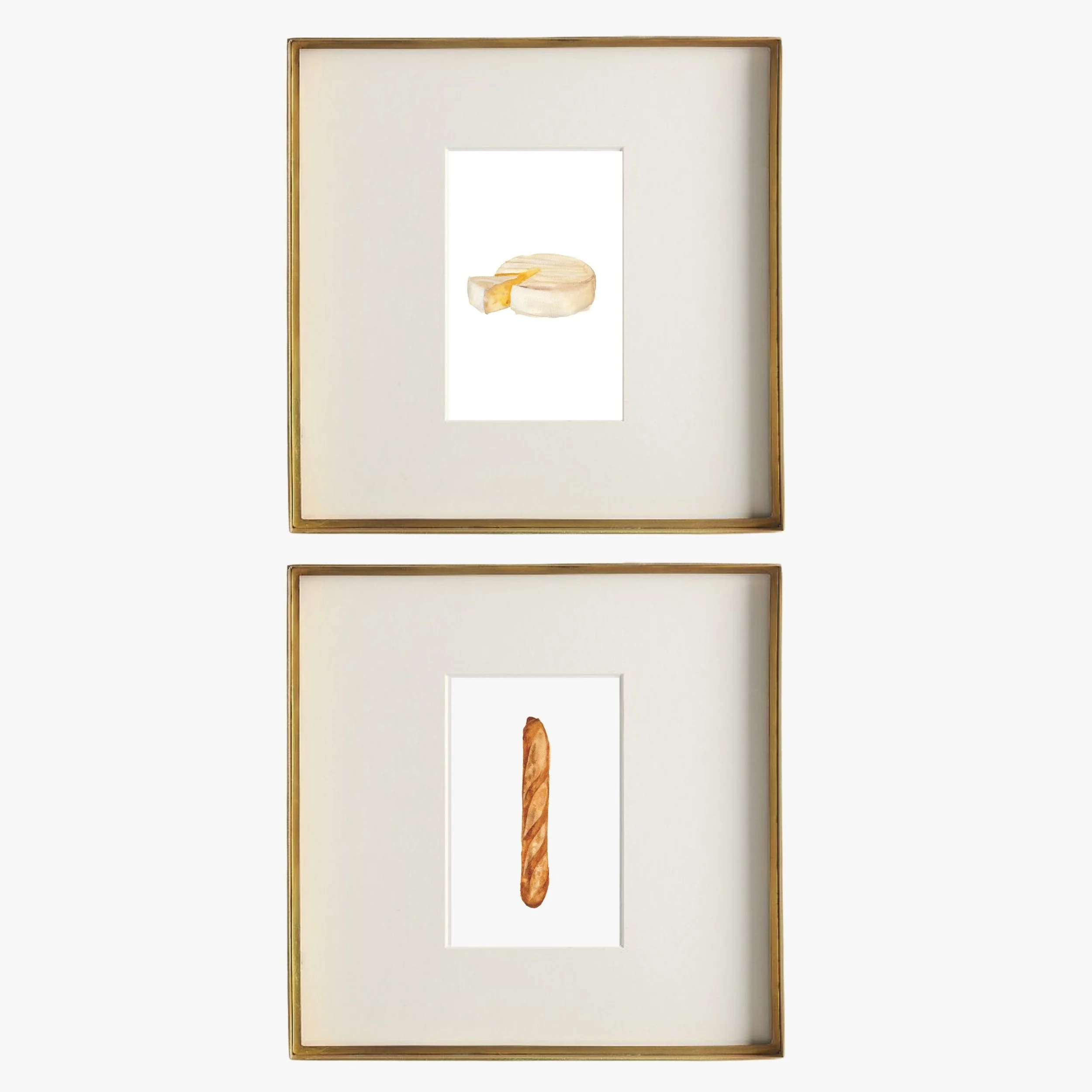 Bread & Cheese Art Print Duo