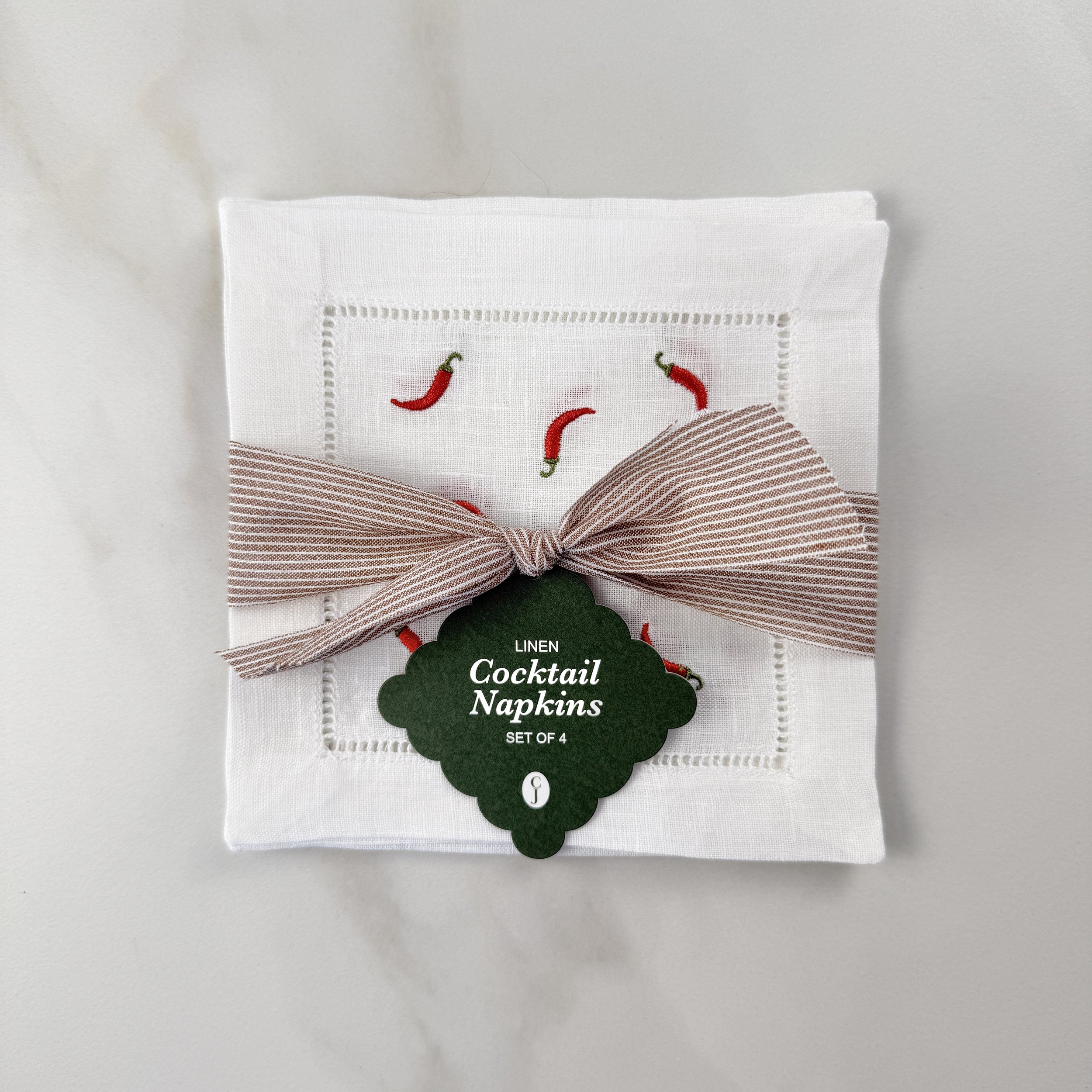 Pepper Cocktail Napkin Set