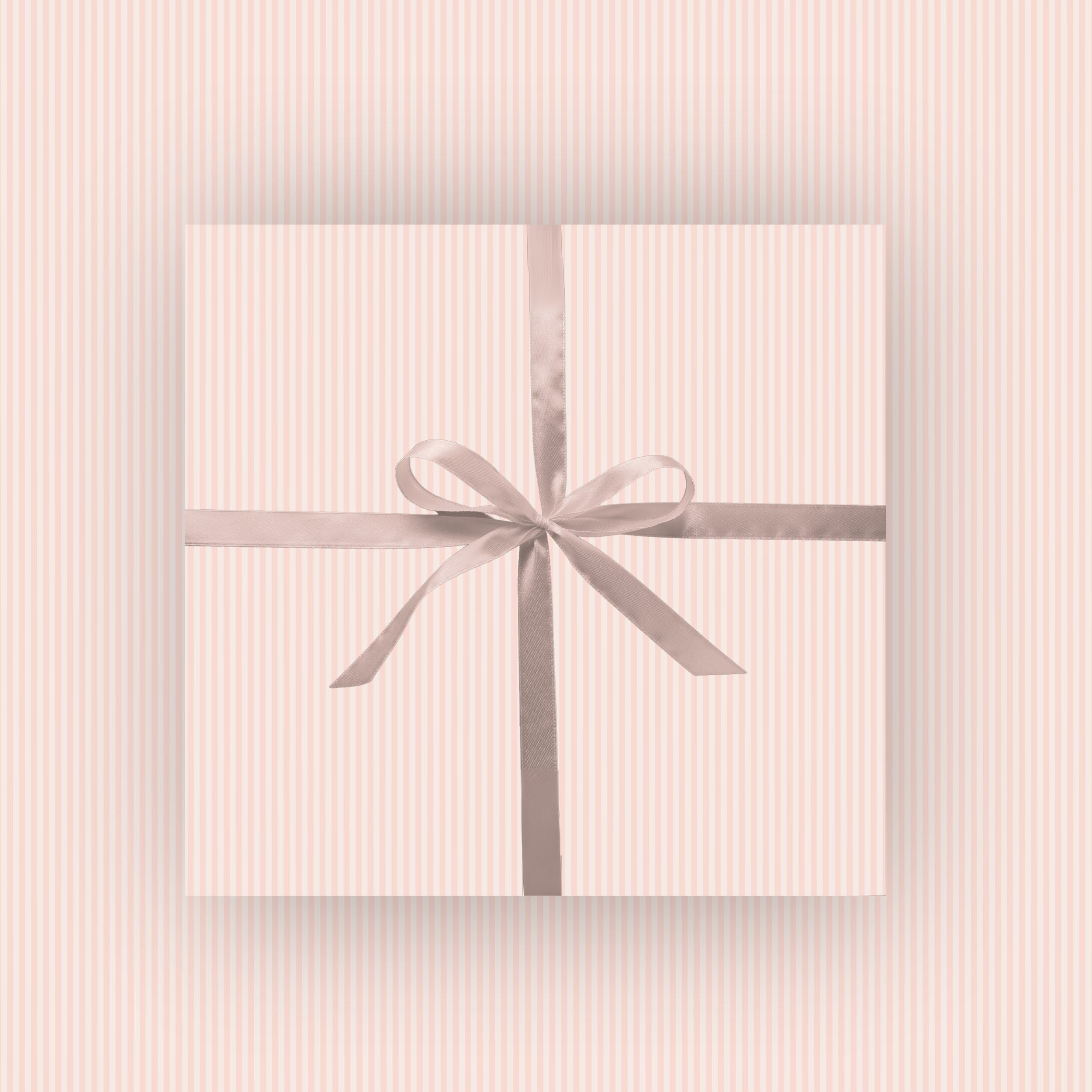 Pink Pinstripe Wrapping Paper