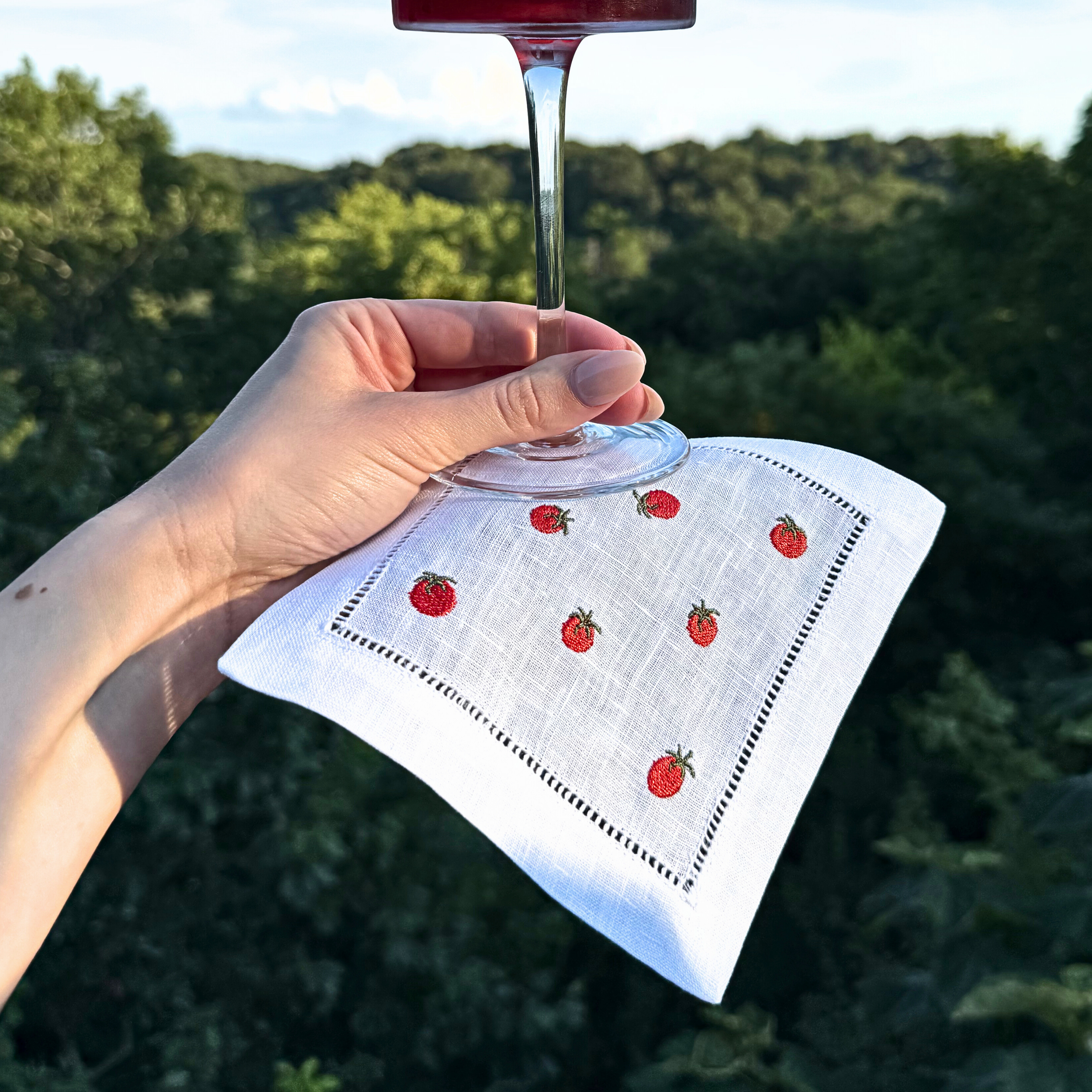 Tomato Cocktail Napkin Set