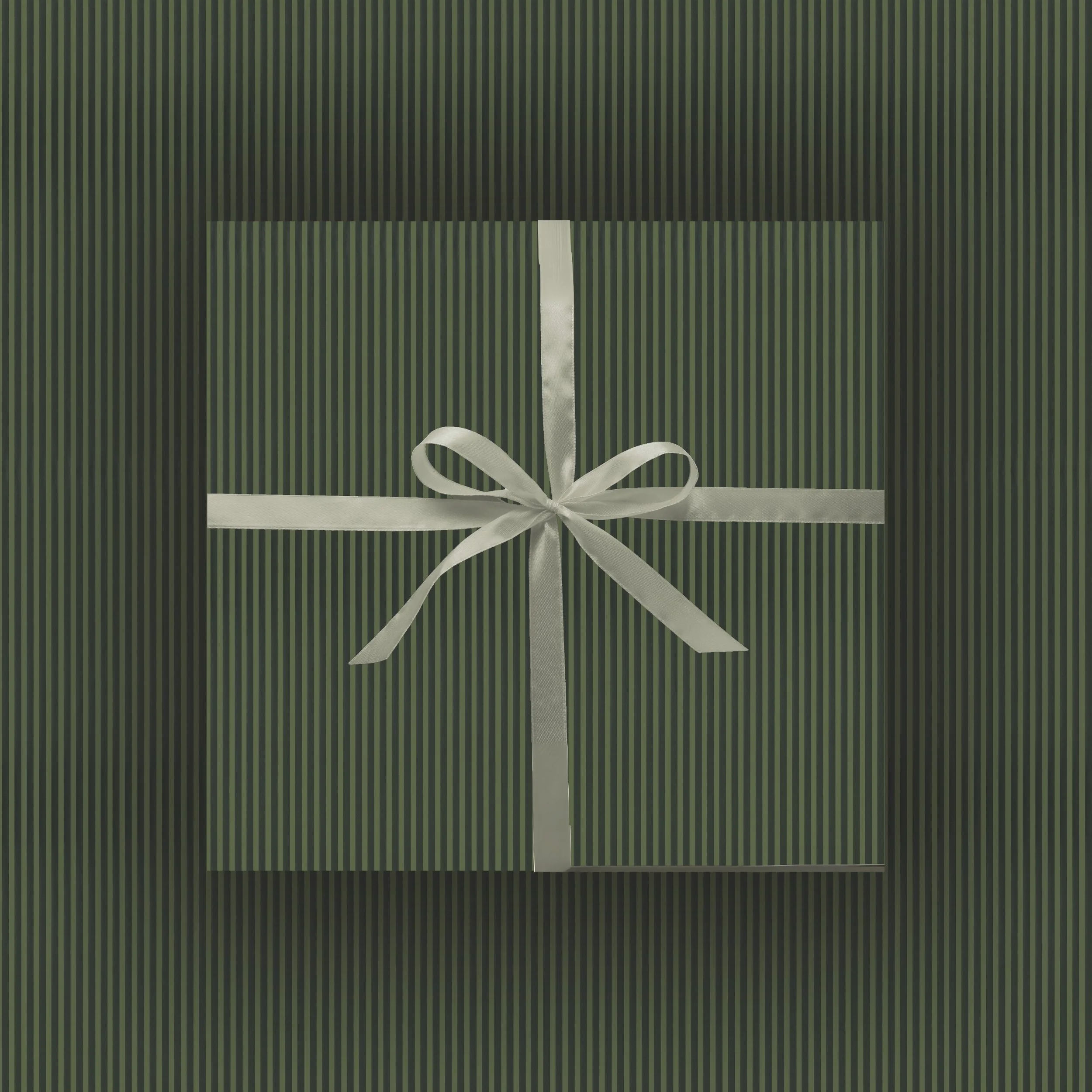 Green Pinstripe Wrapping Paper