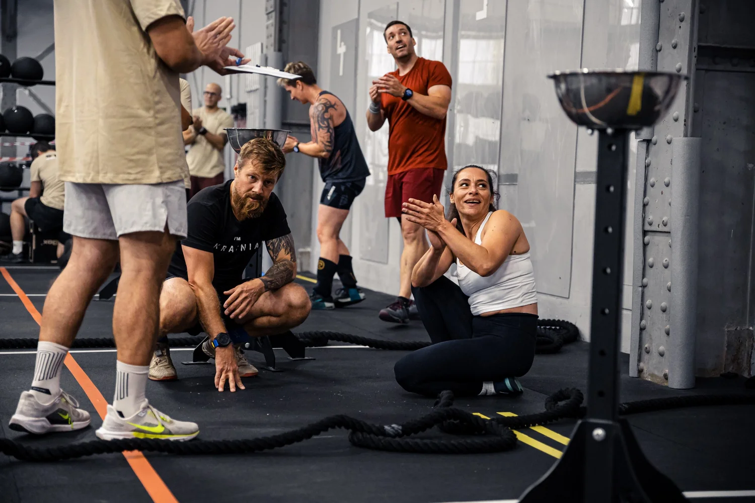 Team jubelt nach dem Workout bei den Starters Games in Berlin