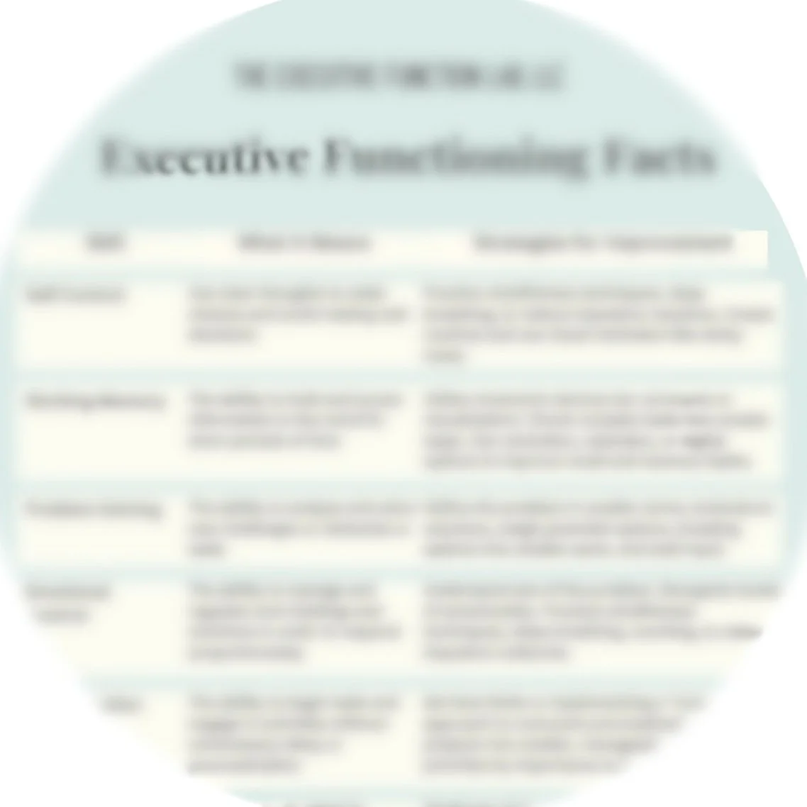 Blurred document titled 'Executive Summary'