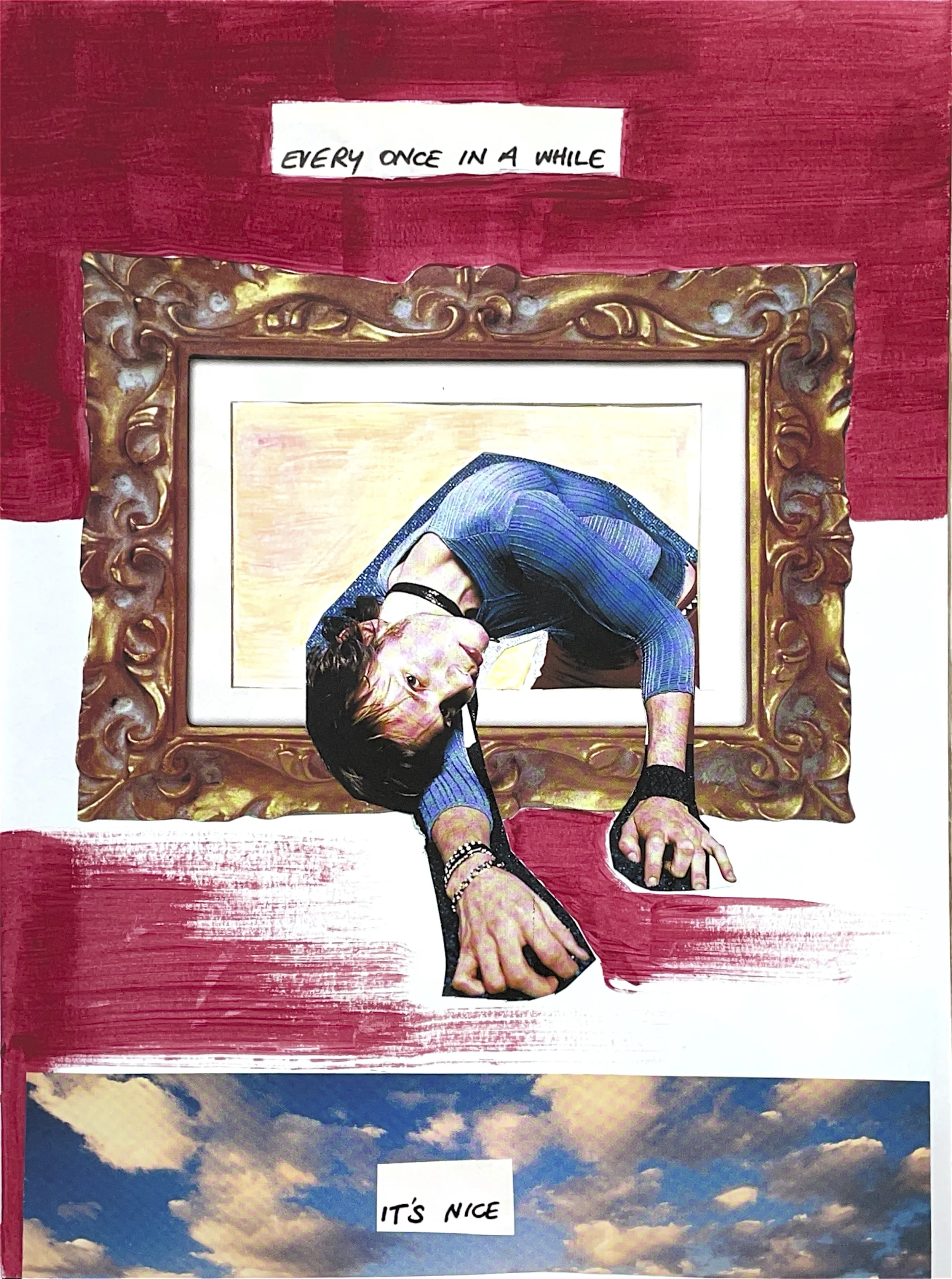 It's Nice - Collage/Paint