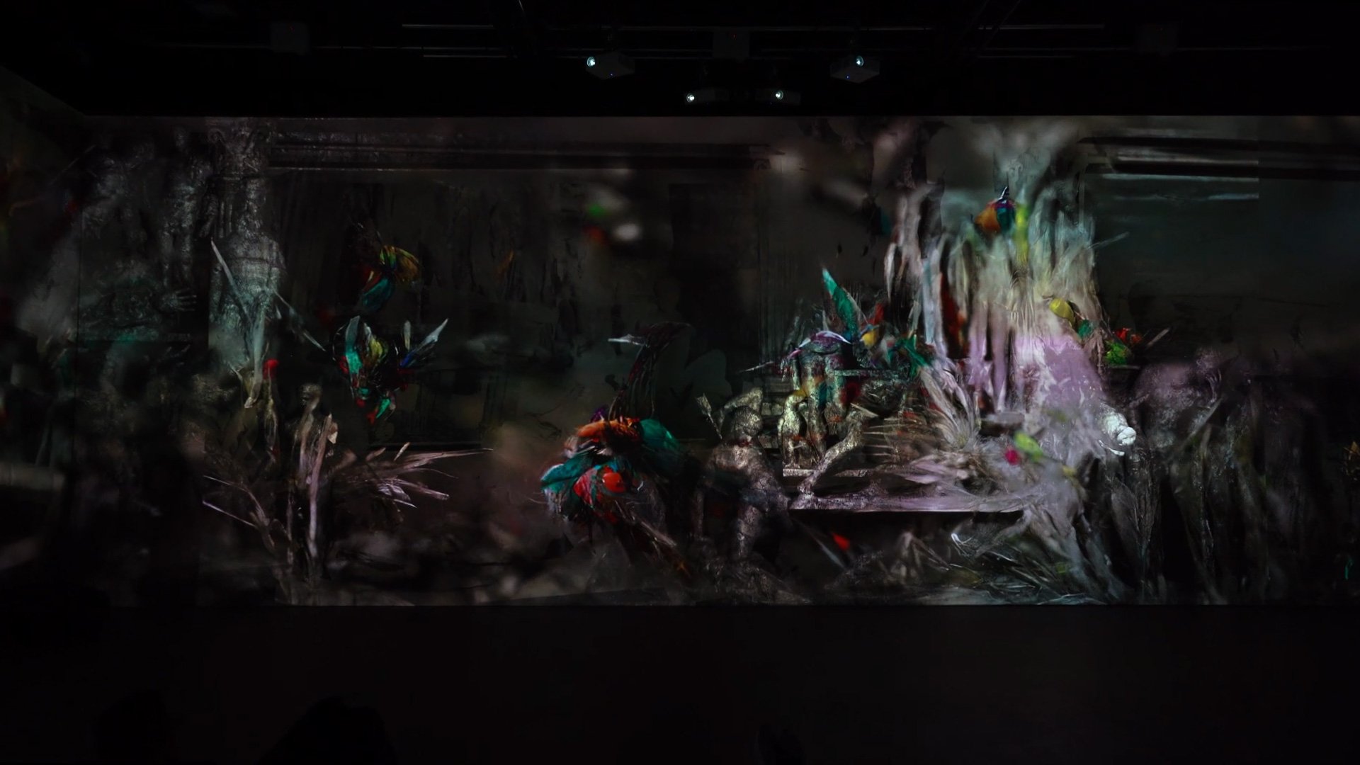 Immersive Drop, 3d Projection, Mapping, visuals, multimedia exhibitions