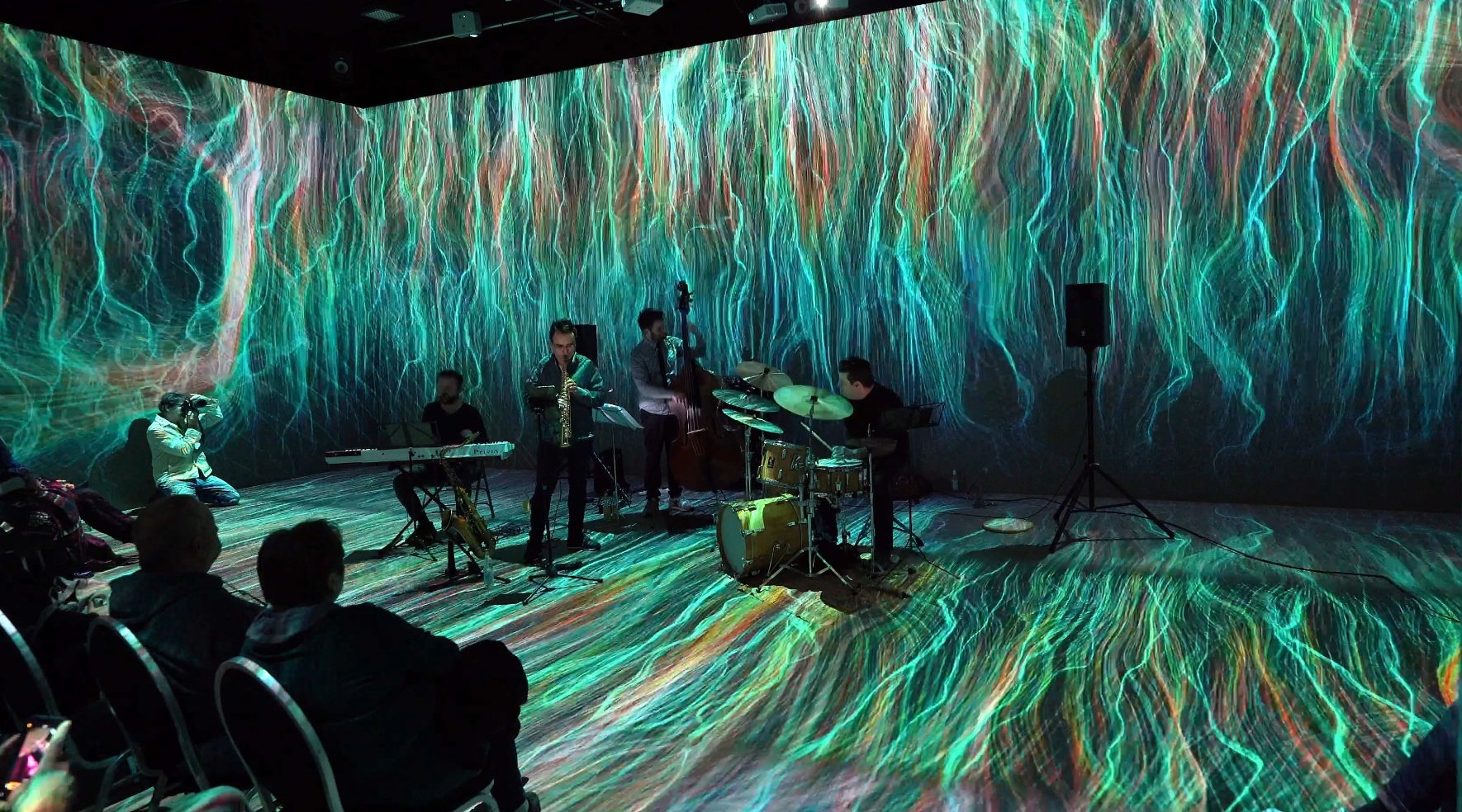 Immersive Drop, 3d Projection, Mapping, visuals, multimedia exhibitions