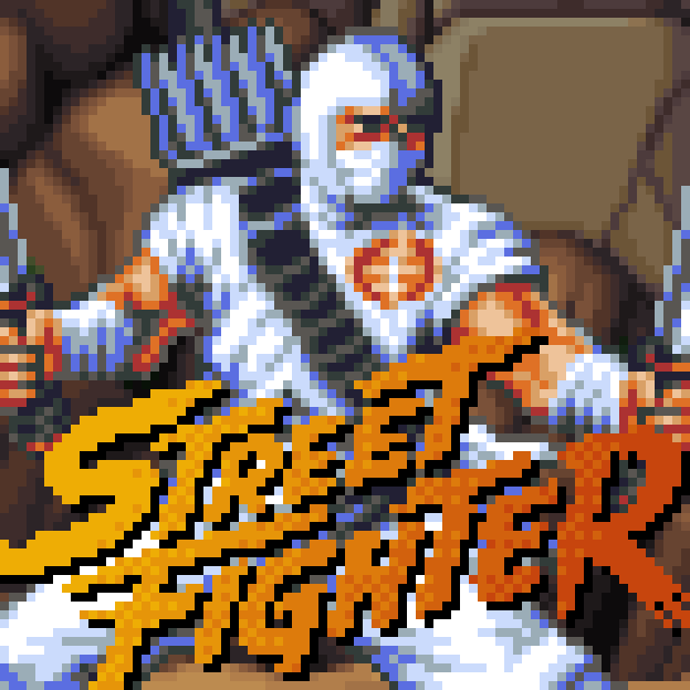 Pixel Art Matchups of Paramount IP for Street Fighter Movie by Jude Buffum