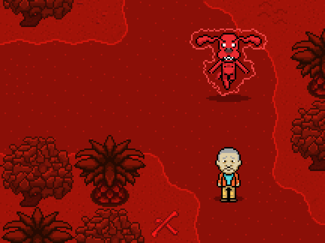 8-bit pixel art animation of Chubbie attacking French for Adult Swim’s Hot Streets.