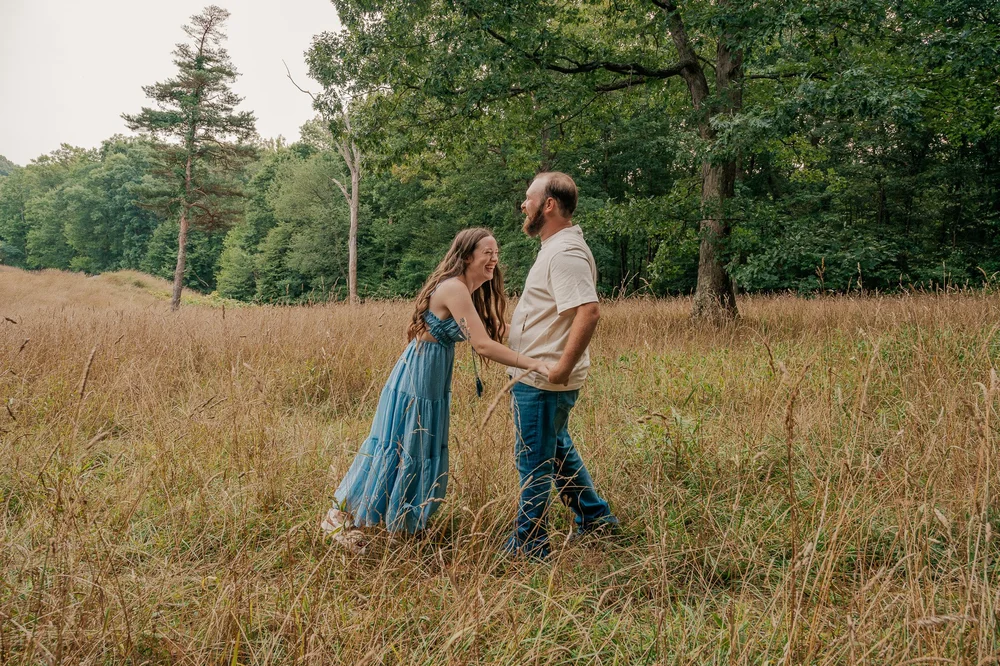Engagement session at Laurel Ridge State Park, Maddi and Jeremiah