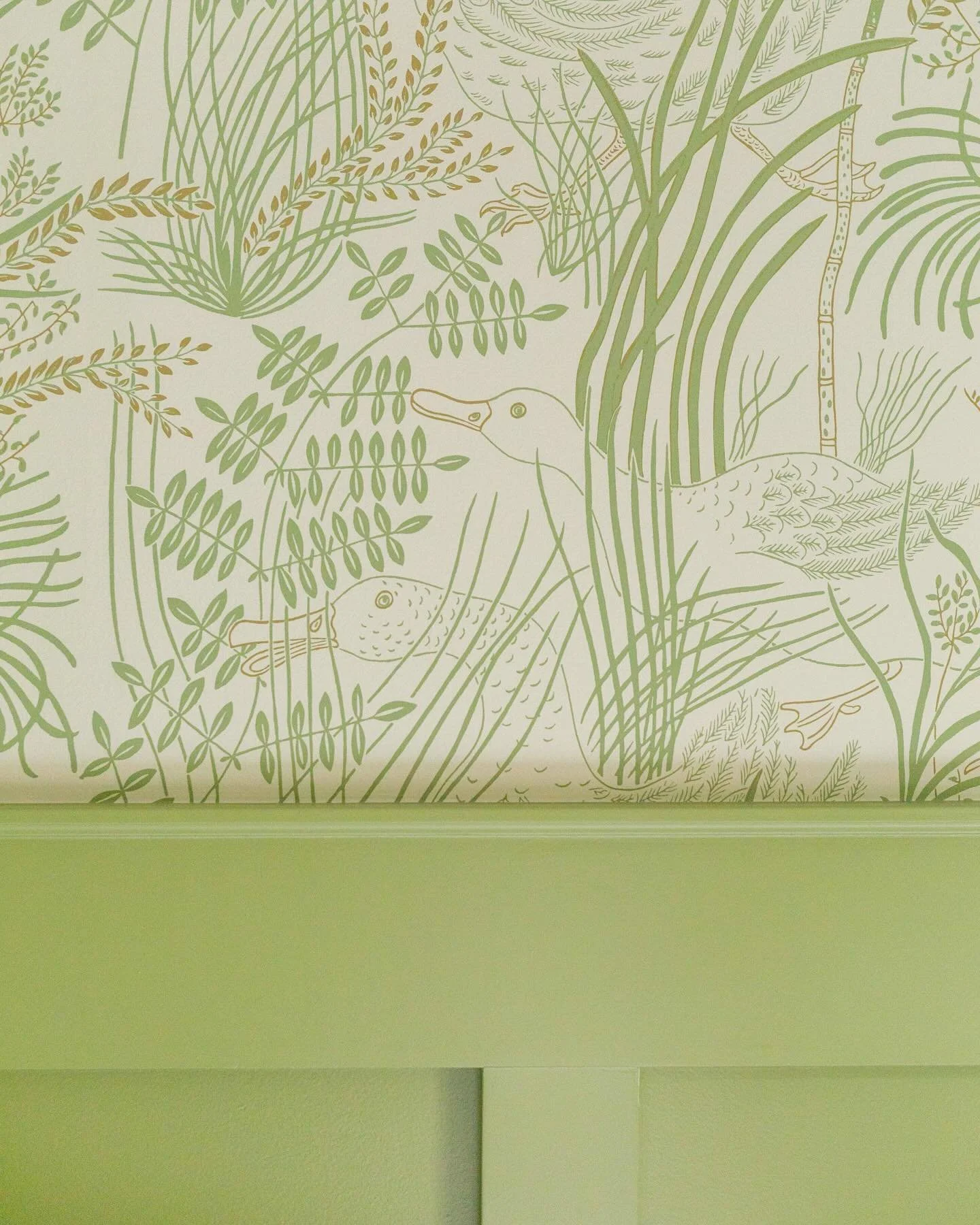 The sweetest nursery on the block 🦆 This paper was my runner up in Perry&rsquo;s nursery so it was so fun to build this baby boys room around it for a sweet client. This room was part of a larger renovation and it wrapped in a busy season. We just f