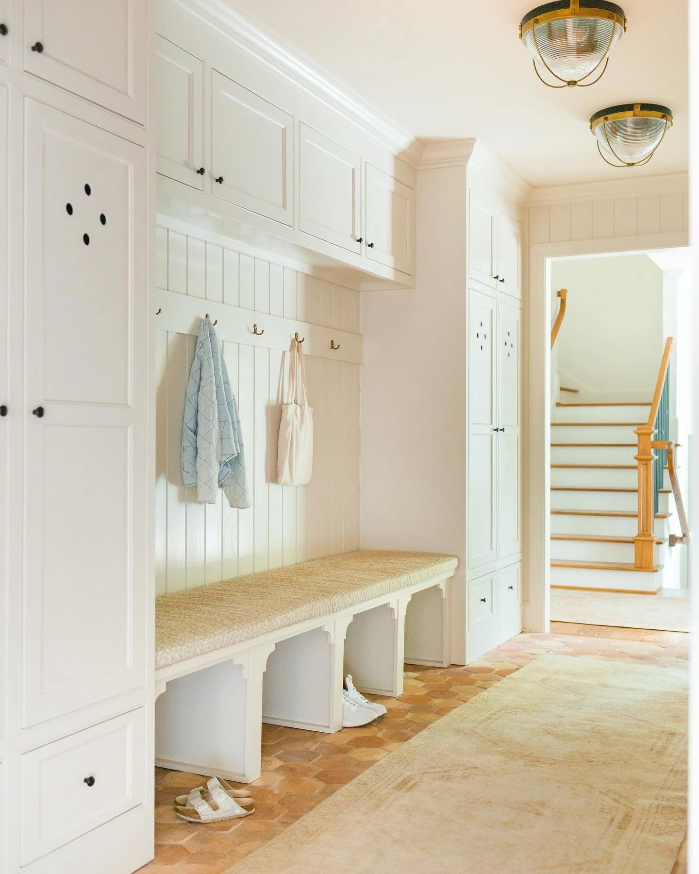 This mudroom and laundry were all about form and function creating a calm space to take on the chaos of everyday life